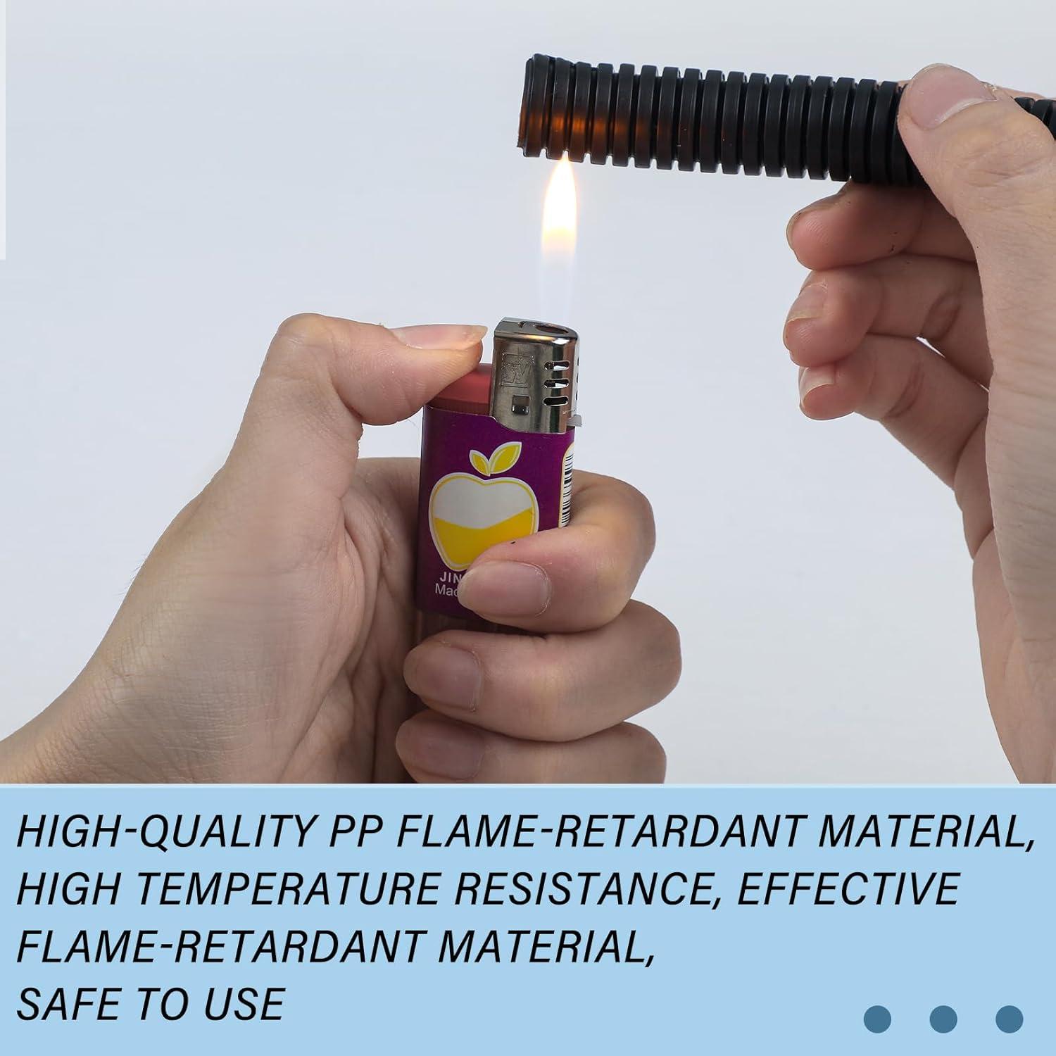 Manga de Cable Retardante de Llama Kanayu 3.05 m Negra