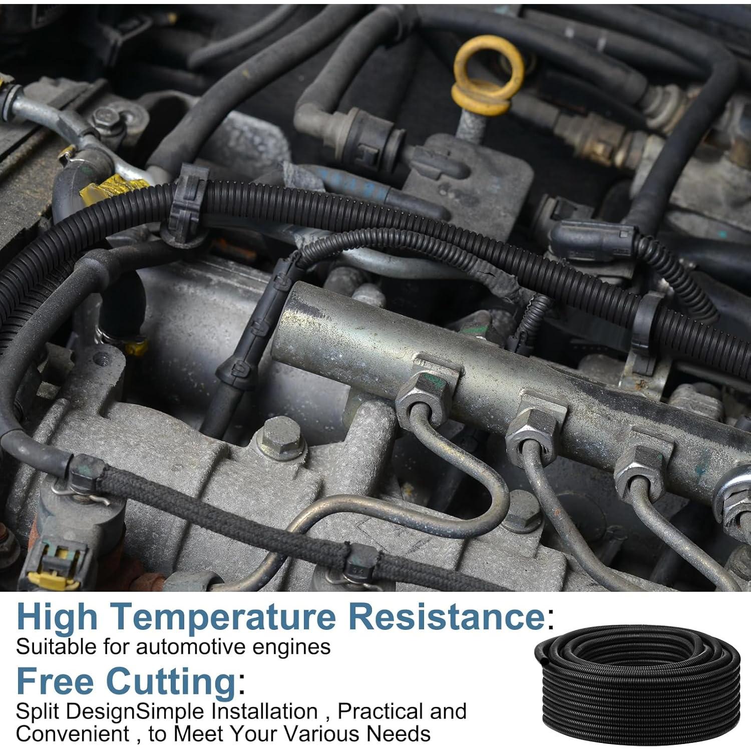 Manga de Cable Retardante de Llama Kanayu 3.05 m Negra