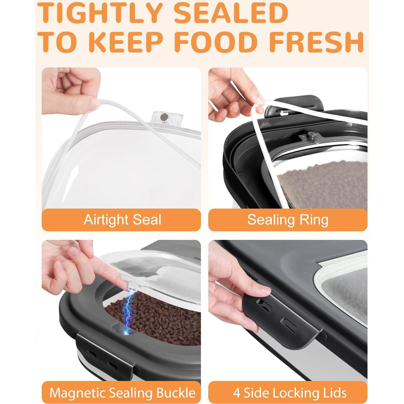 Contenedor de Almacenamiento de Comida para Perros DDMOMMY 10.43kg