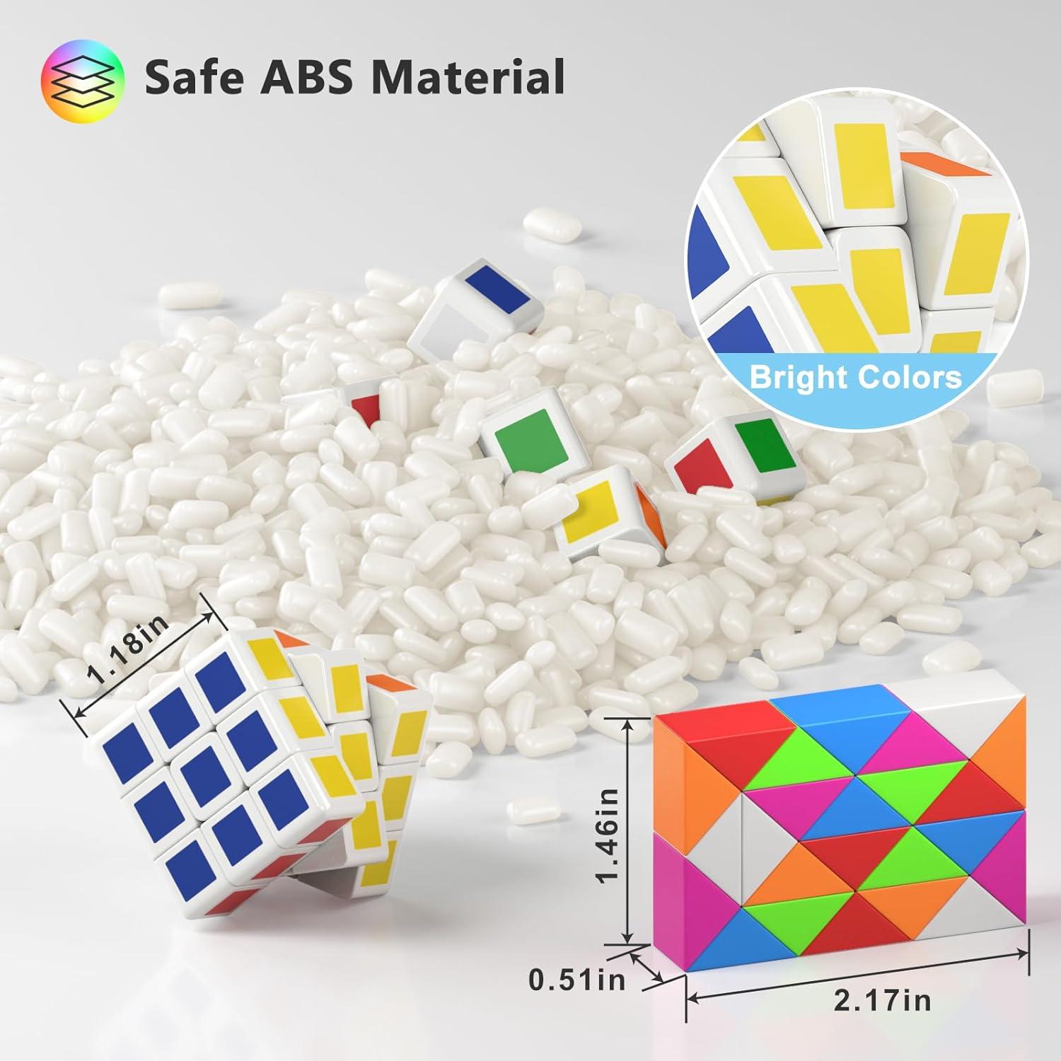 Set de 24 Mini Cubos Rompecabezas Vdealen para Niños