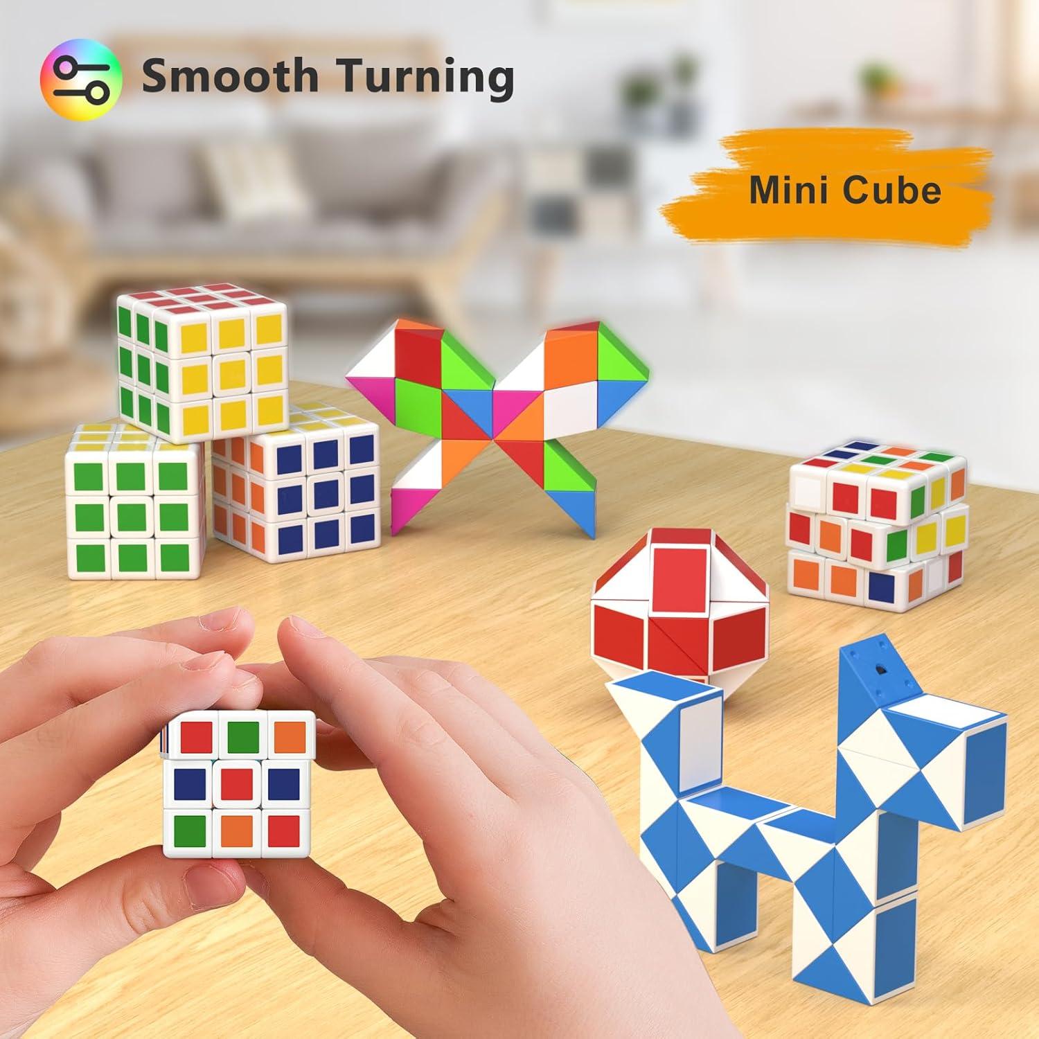 Set de 24 Mini Cubos Rompecabezas Vdealen para Niños