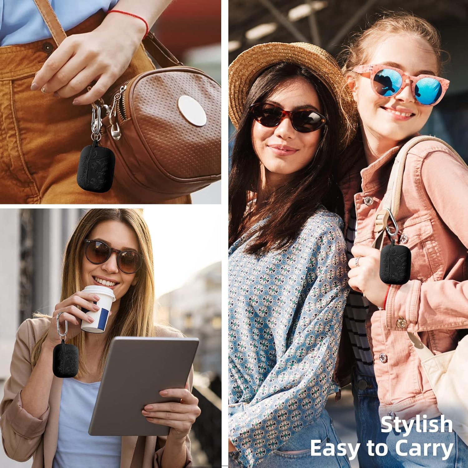 Funda Silicona Grabada Lerobo para AirPods Pro 2 USB-C Negra