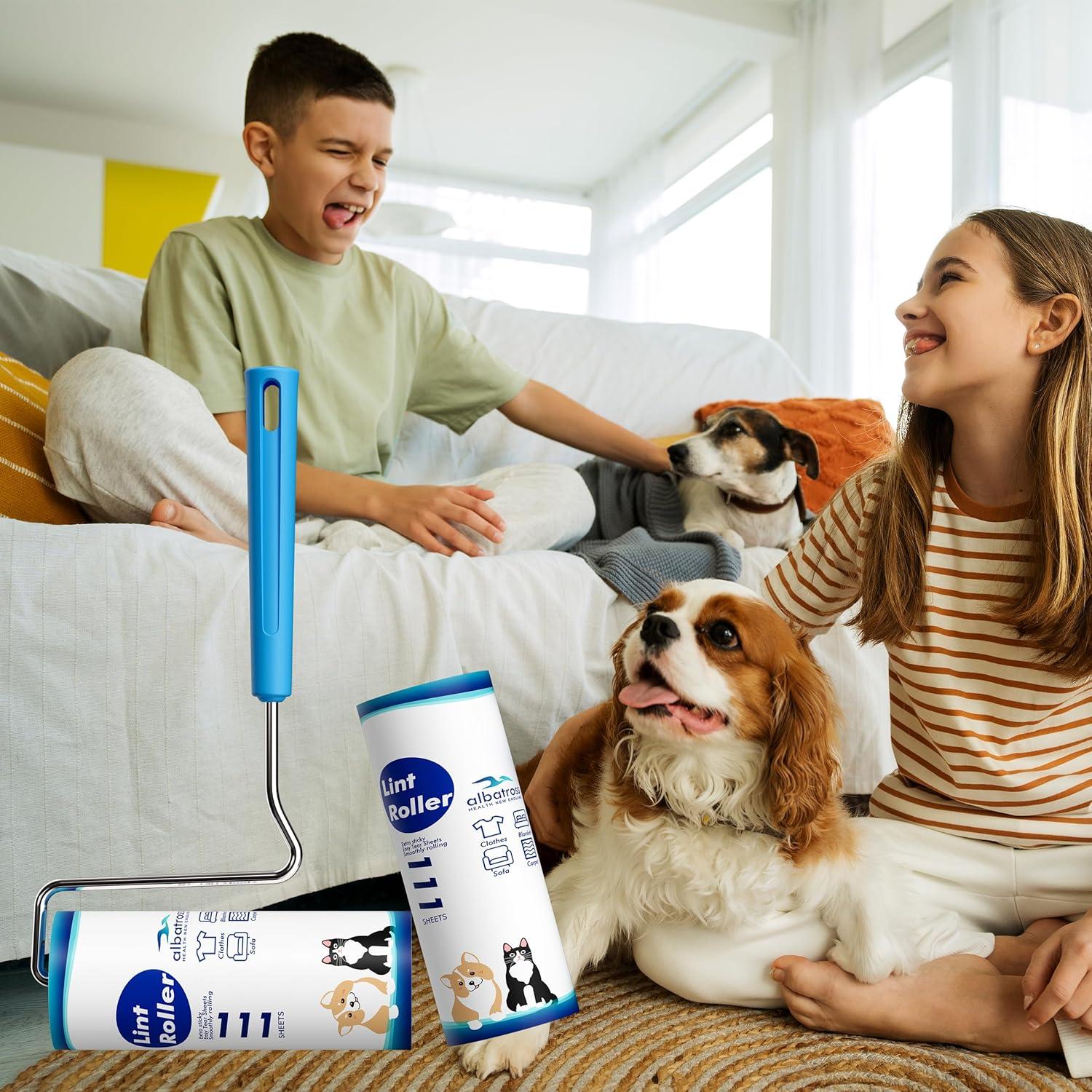 Rodillo Quitapelusas Albatross 444 Hojas 16 cm Mango Ergonómico