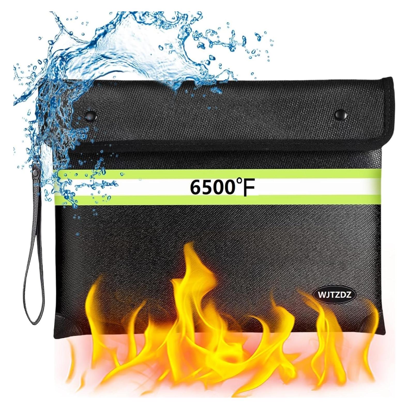 Bolsa Ignífuga WJTZDZ 6500°F con Cremallera Impermeable