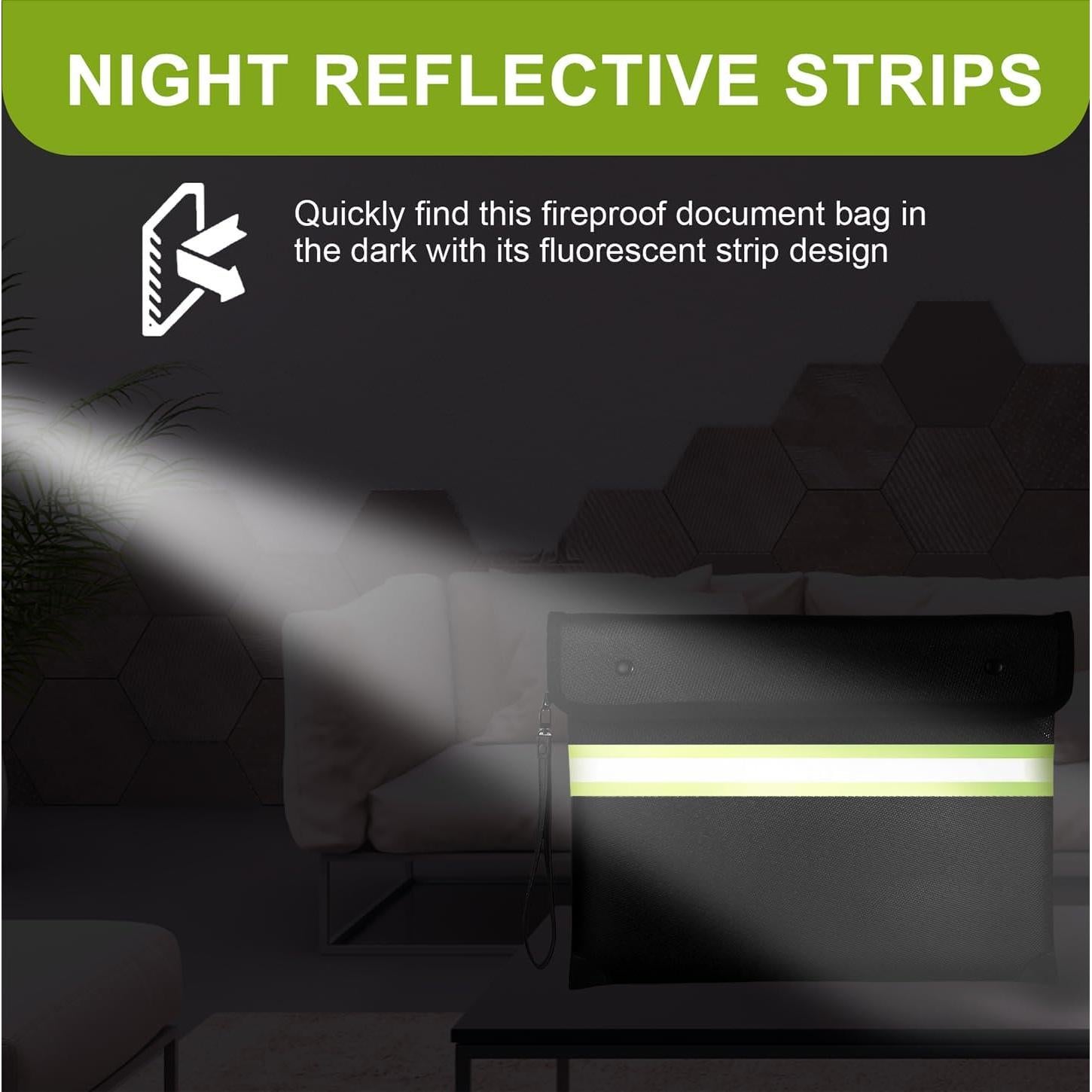 Bolsa Ignífuga WJTZDZ 6500°F con Cremallera Impermeable