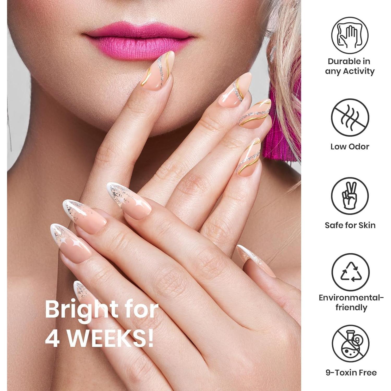 Esmalte en Gel Brillo Plateado Beetles 7ml - Ecológico y Fácil Aplicación