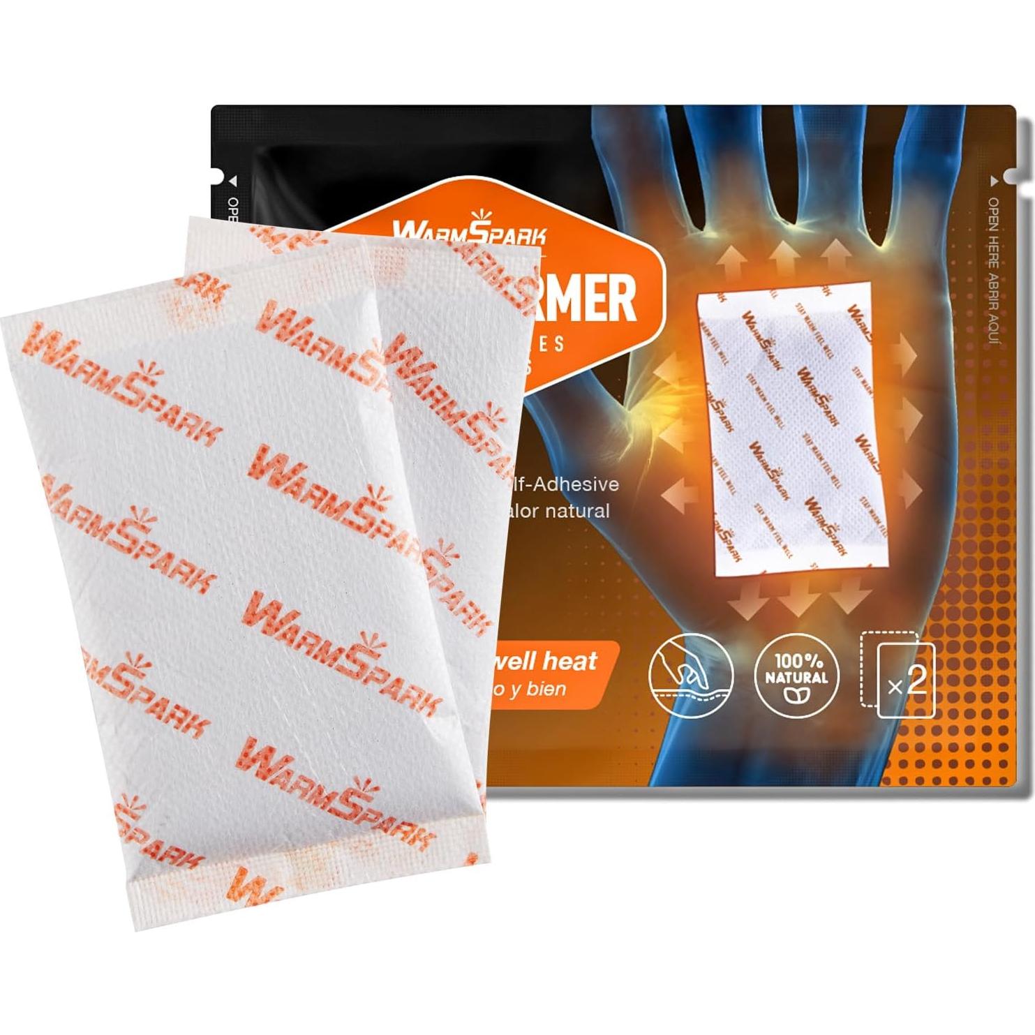 Calentadores de Manos Desechables WarmSpark - 10 Pares, 12 Horas Calor