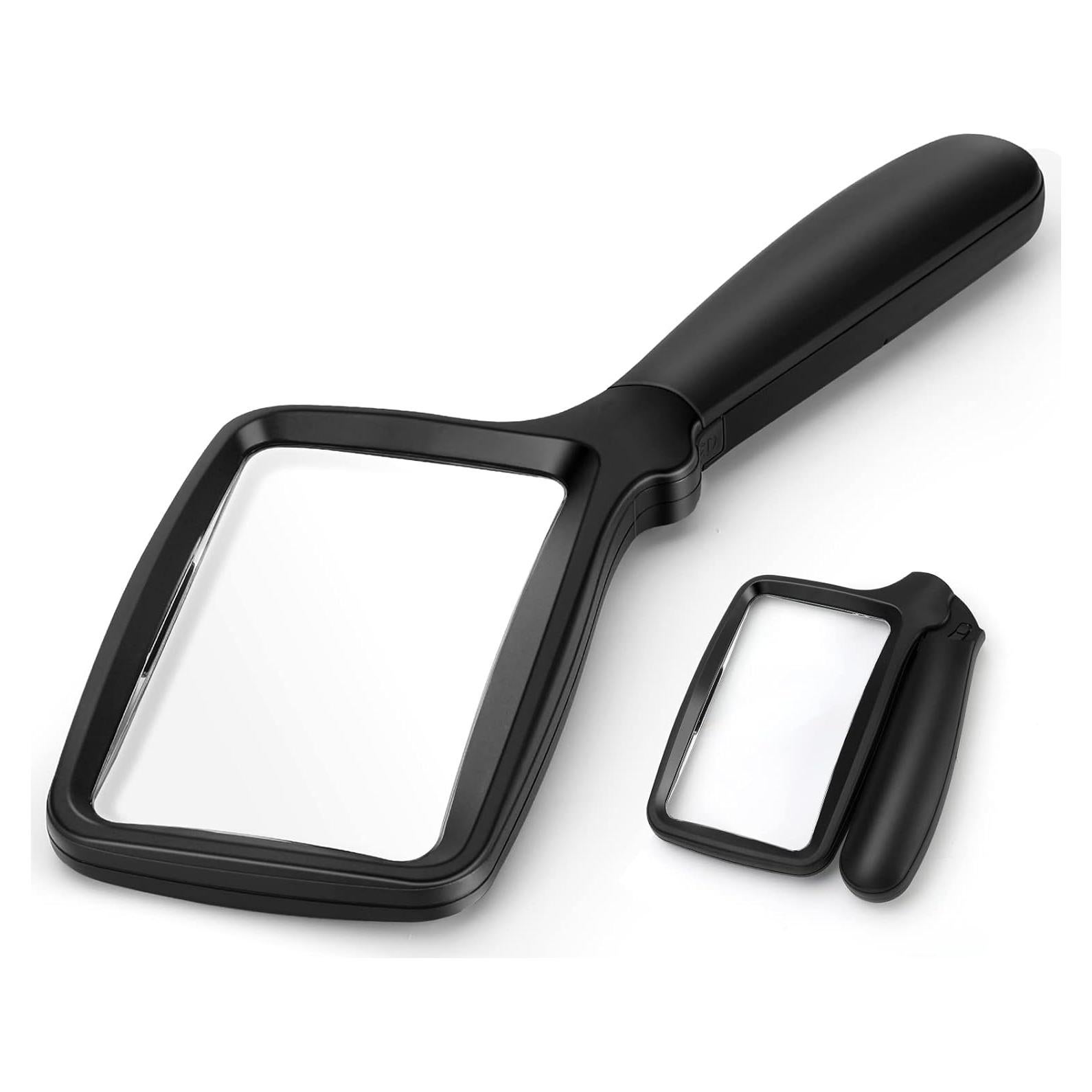 Lupa de Mano Plegable Tobegiga 3X con Luz LED Ajustable