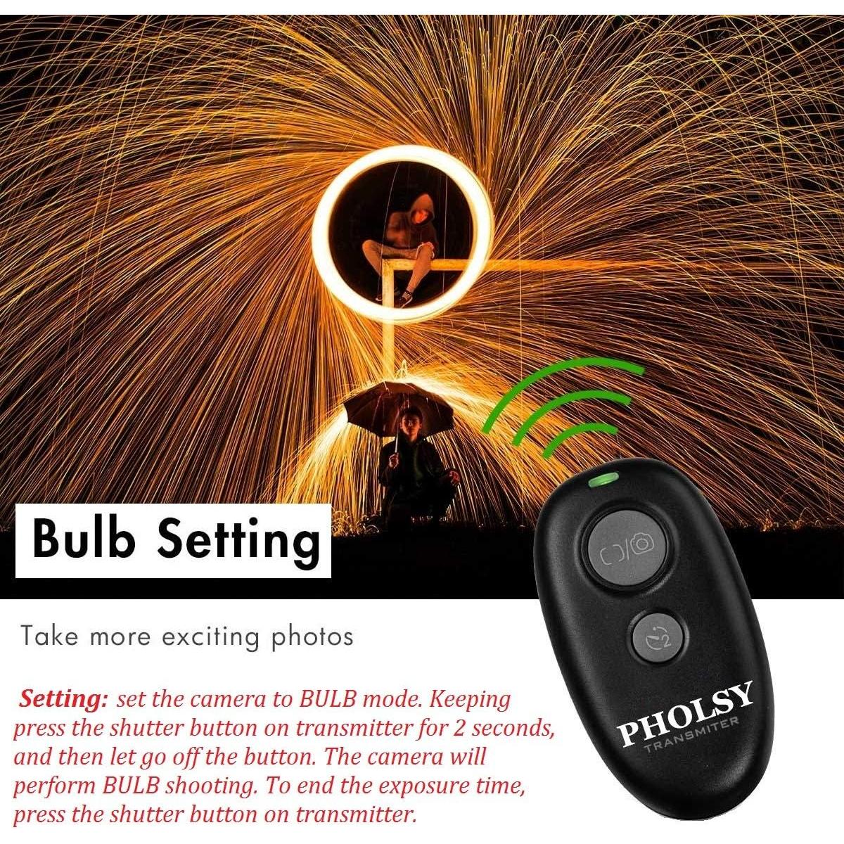 Control Remoto Inalámbrico PHOLSY para Cámara Fujifilm