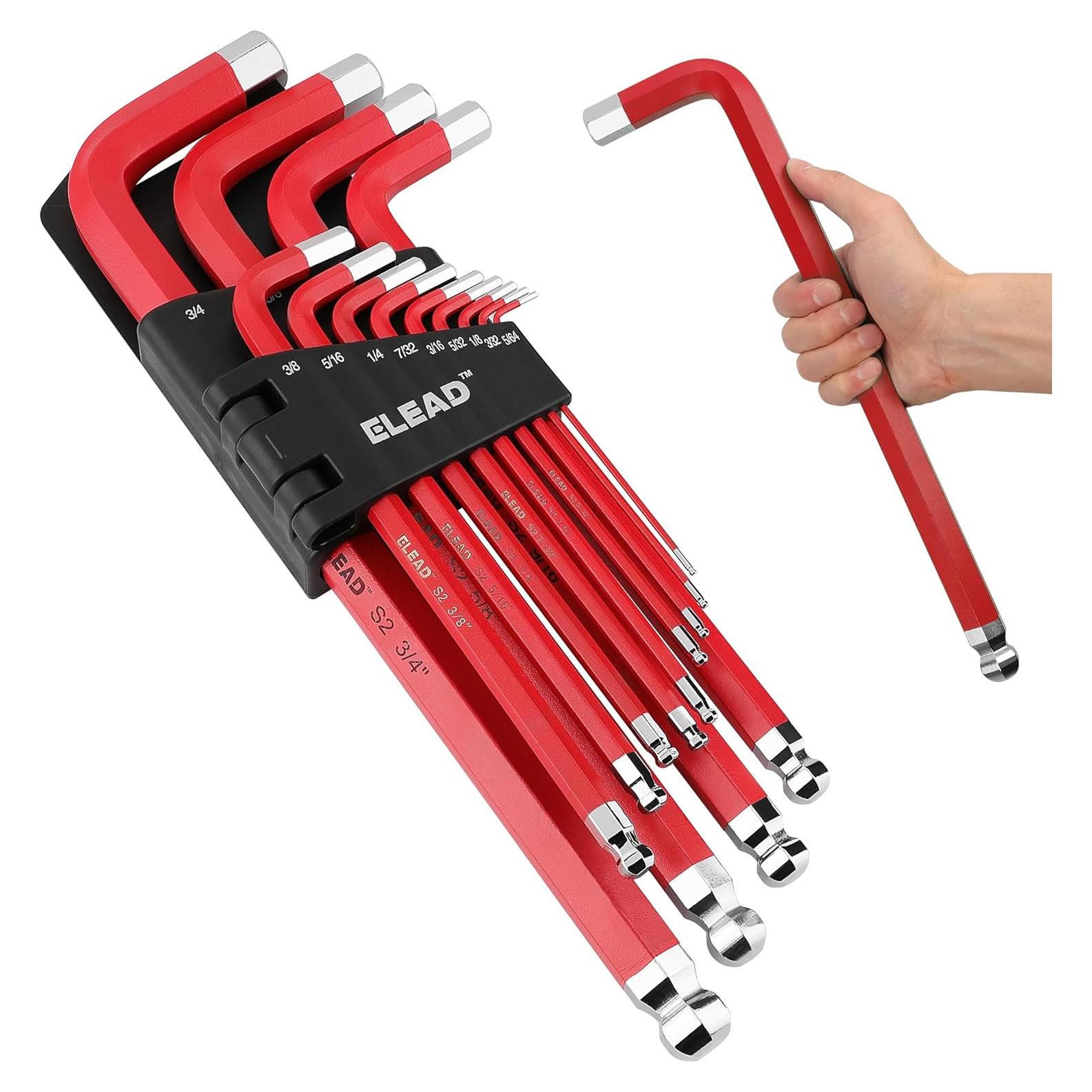 Juego de Llaves Allen Jumbo ELEAD 13 Piezas SAE 5/64-3/4