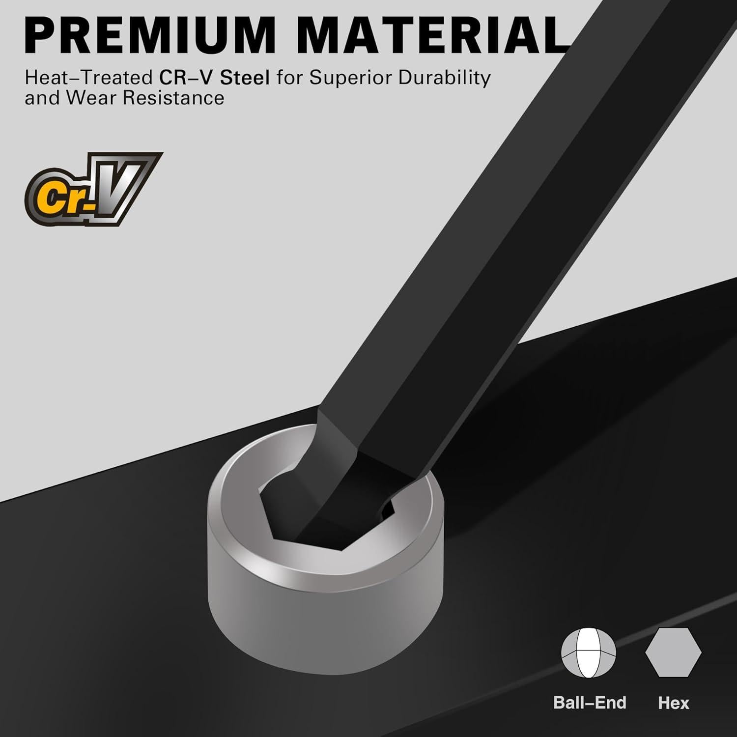 Juego de Llaves Allen ELEAD 27 Piezas Acero Cromo Vanadio