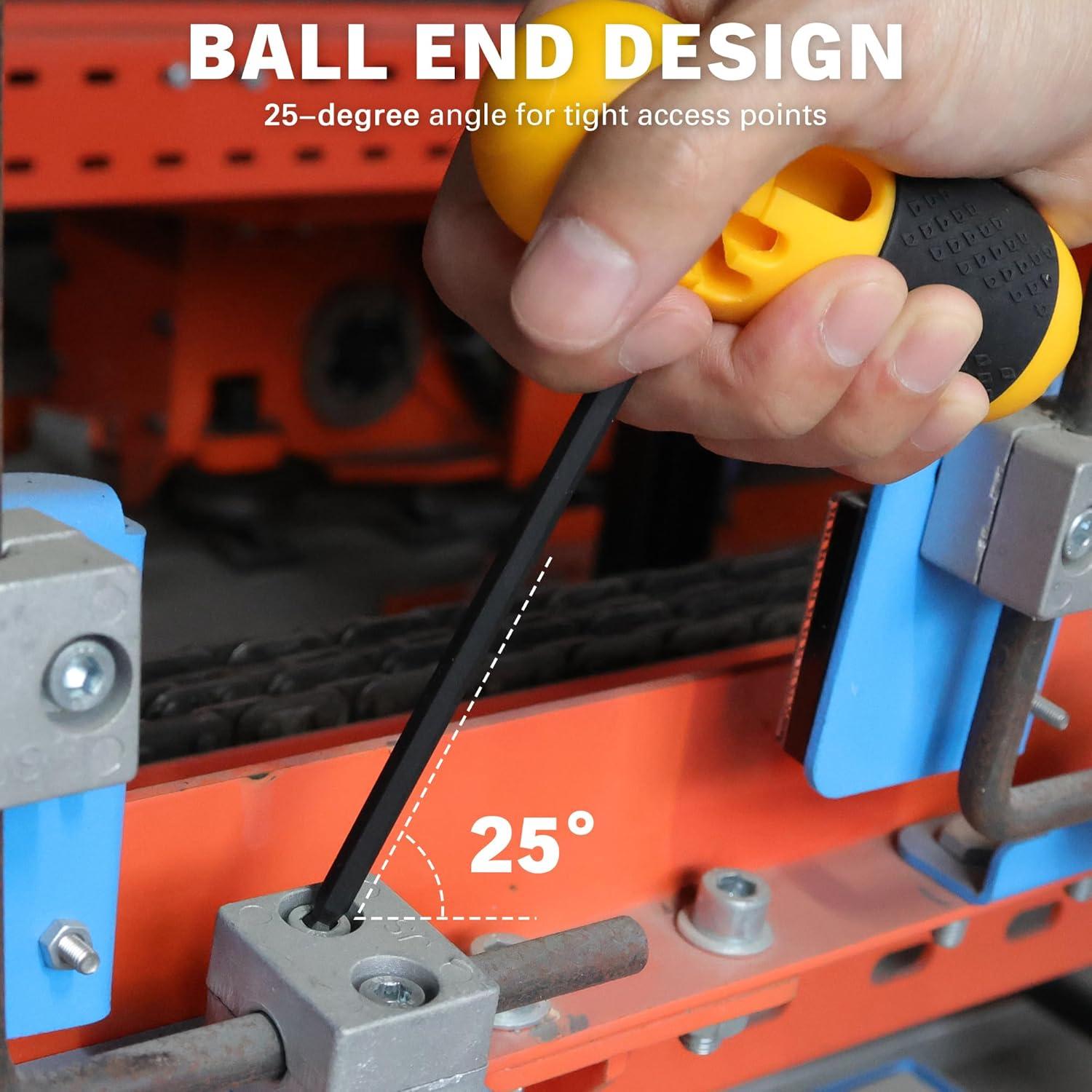 Juego de Llaves Allen ELEAD 27 Piezas Acero Cromo Vanadio