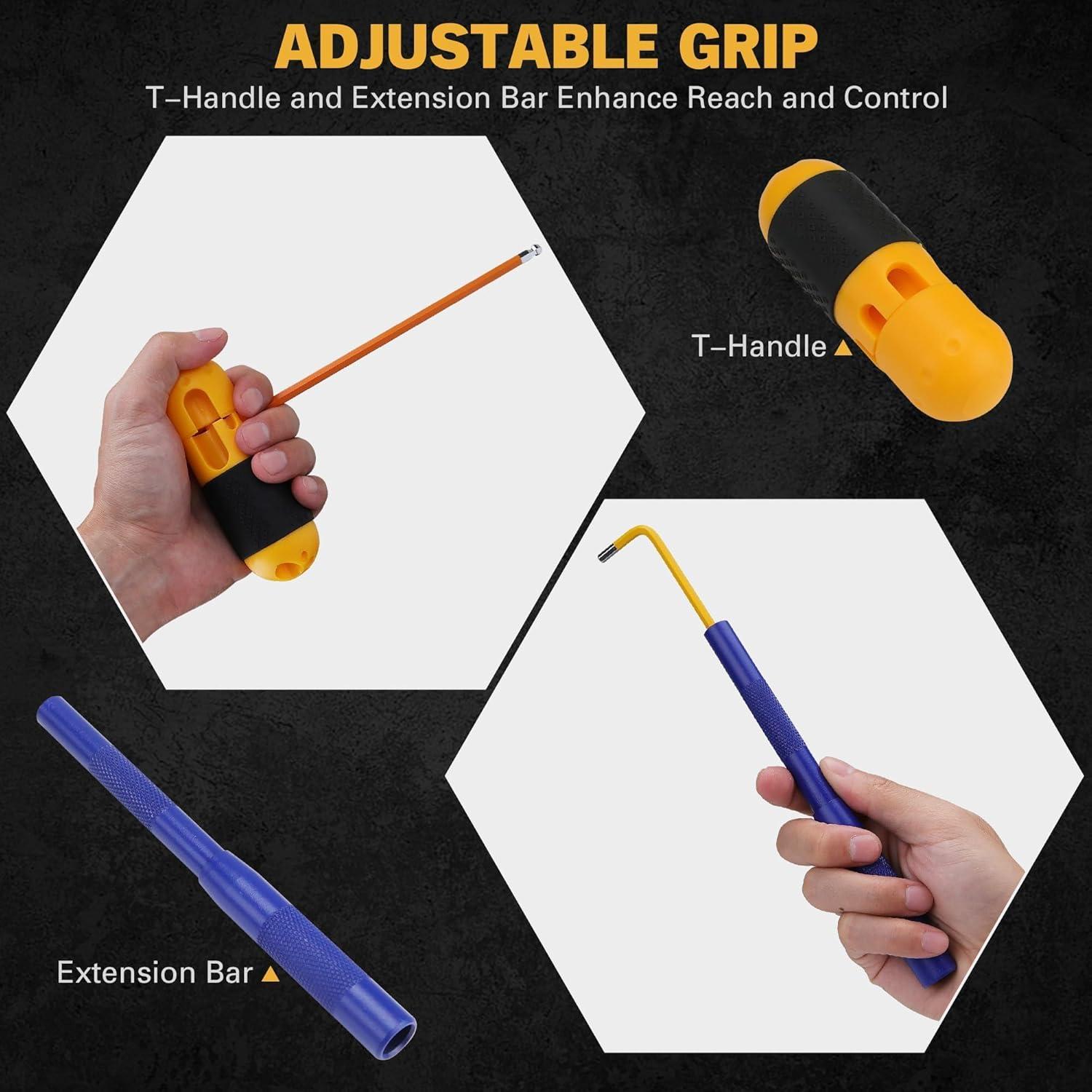 Juego de Llaves Allen 29 Piezas ELEAD Multicolor con Punta Esférica