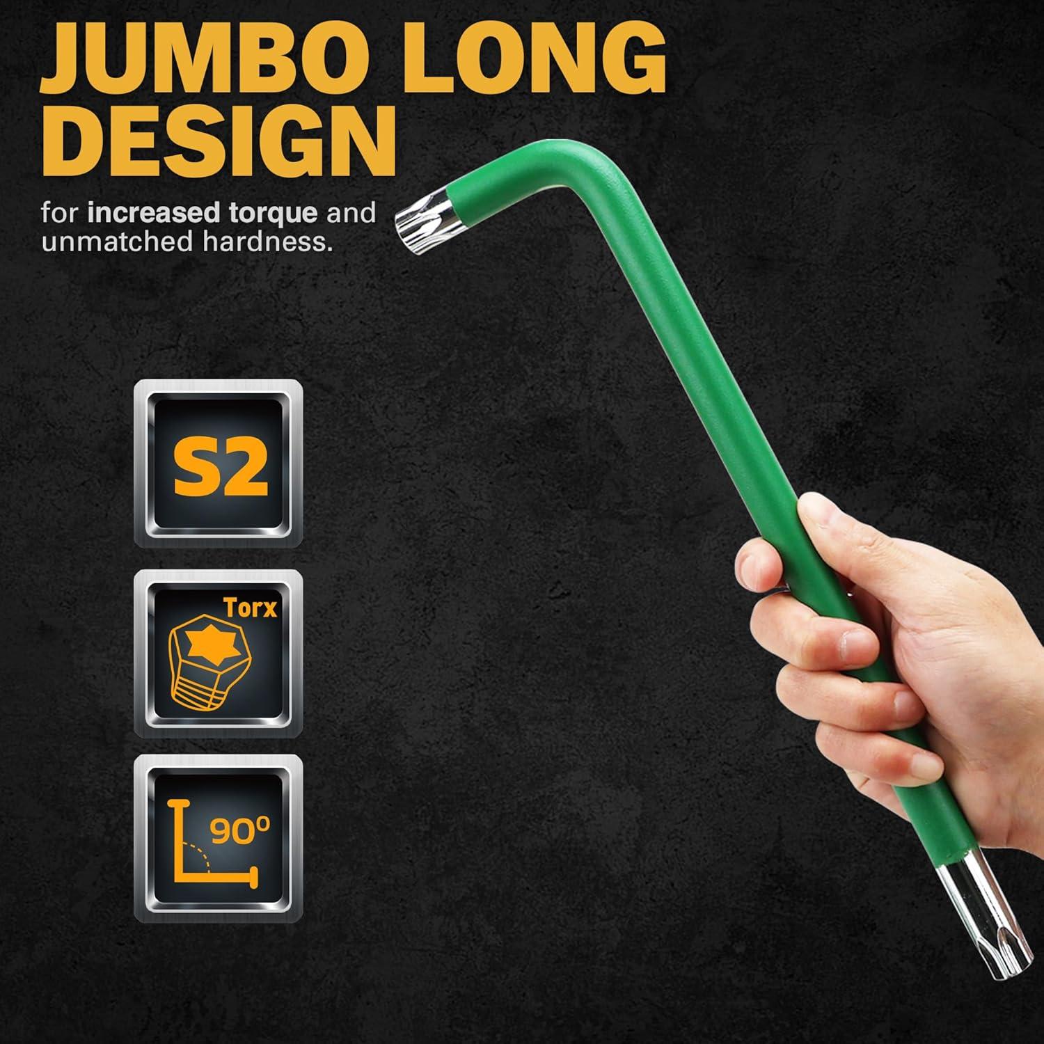 Conjunto de Llaves Torx Jumbo ELEAD 13 Piezas T10 a T80