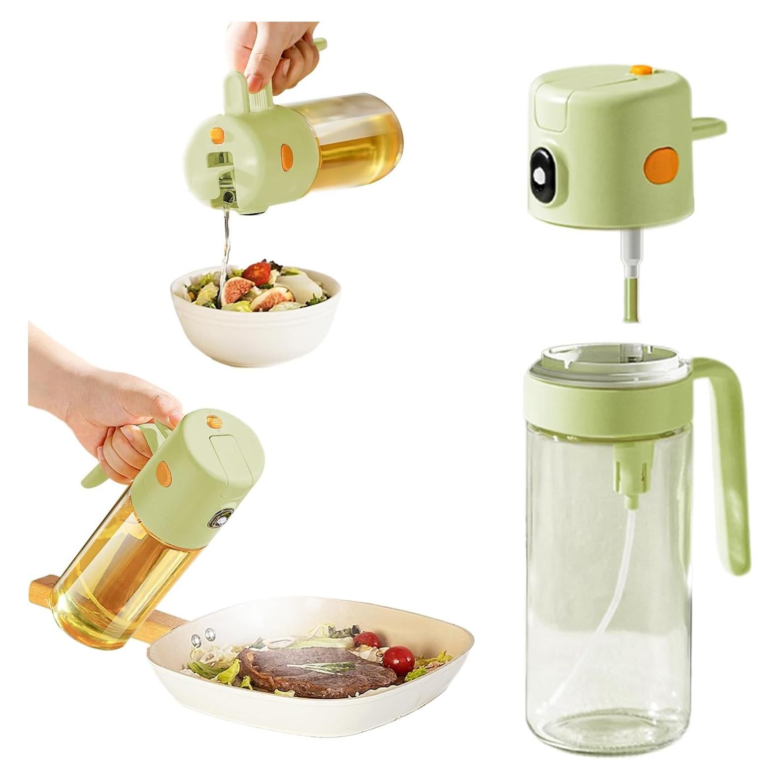 Pulverizador de Aceite MDZF SWEET HOME 550ml Verde 2 en 1