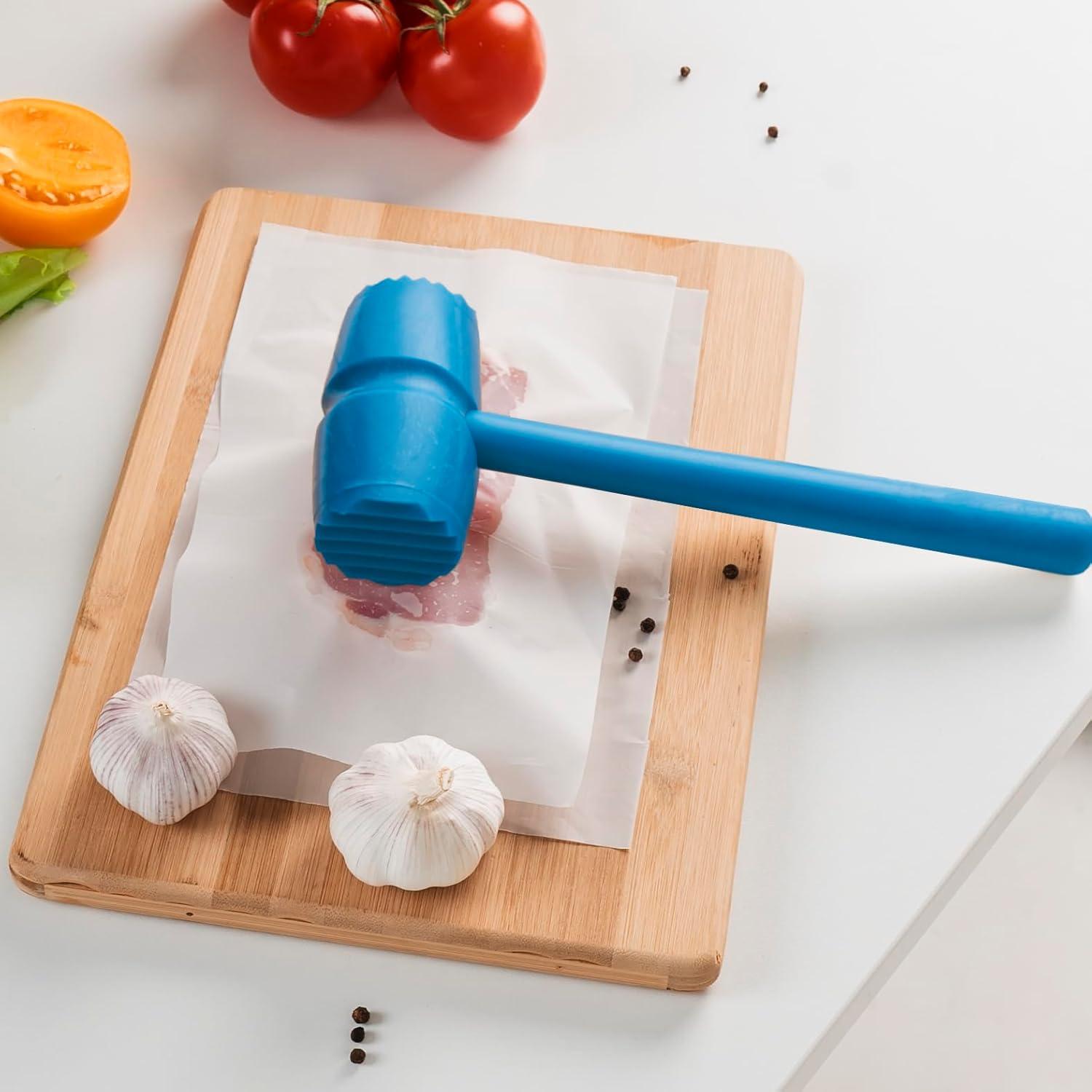 Martillo Aplastador de Carne Mix.Home Doble Cara 27.94 cm Azul