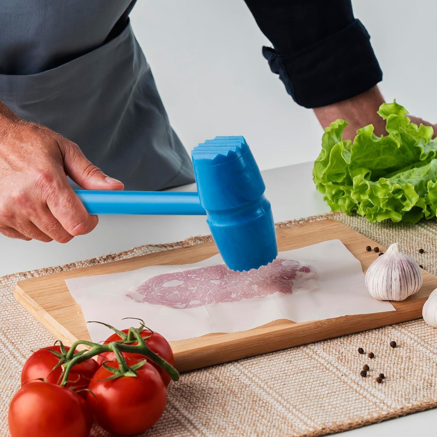 Martillo Aplastador de Carne Mix.Home Doble Cara 27.94 cm Azul