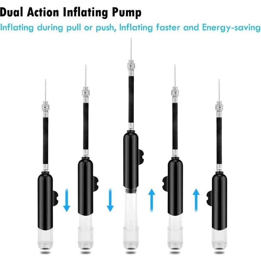 Bomba de Pelotas BROTOU Doble Acción con Agujas y Boquillas