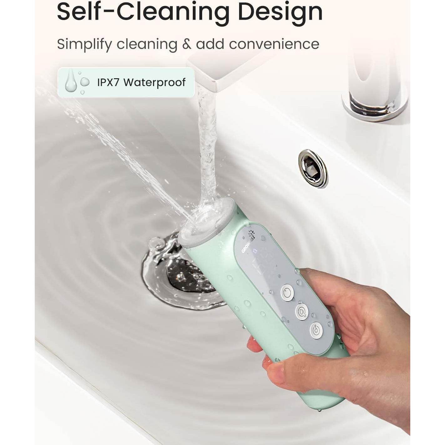 Aspirador Nasal Eléctrico GROWNSY Verde, 5 Niveles de Succión