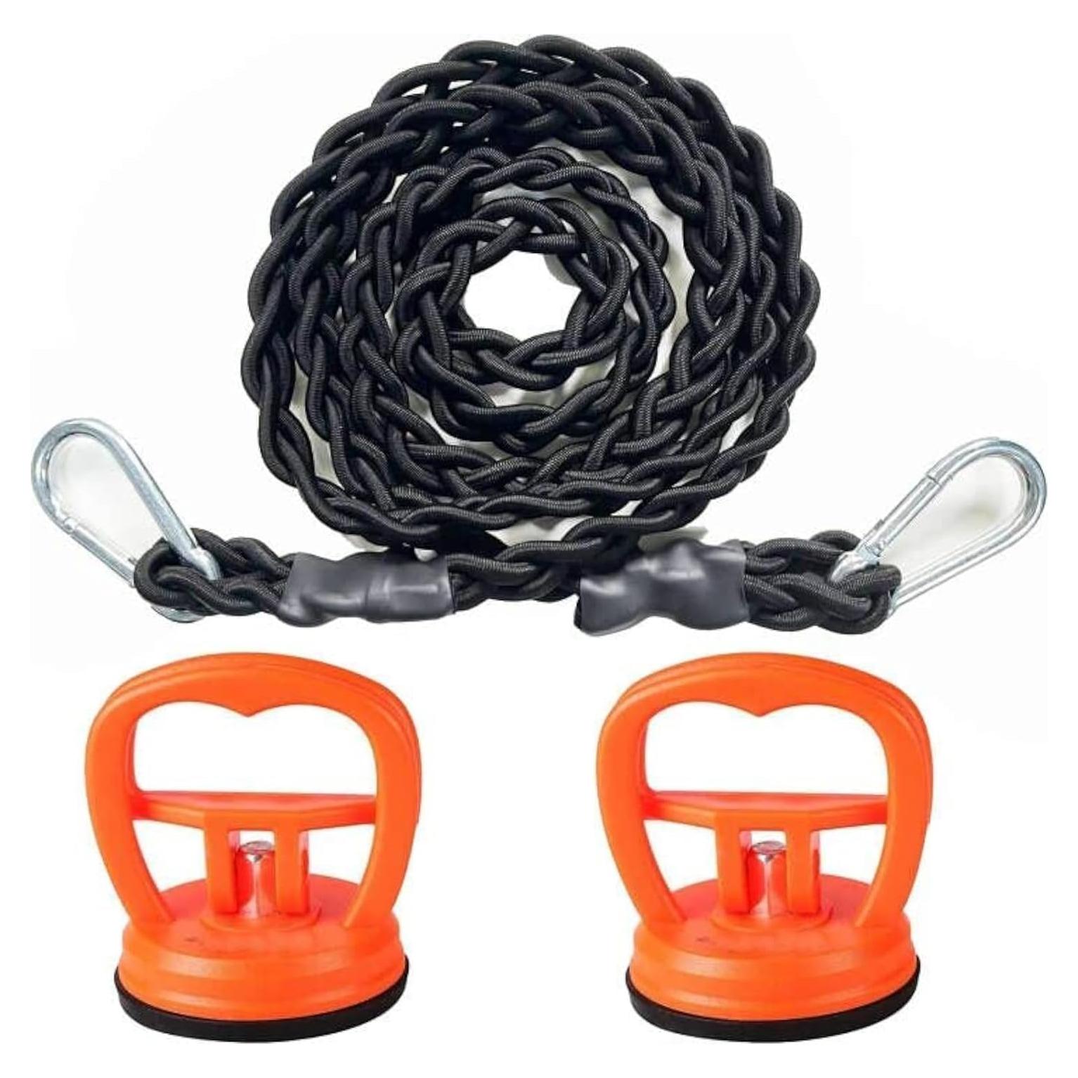 Cuerda elástica para colgar ropa AUXPhome 1.5m a 3.5m con ventosas