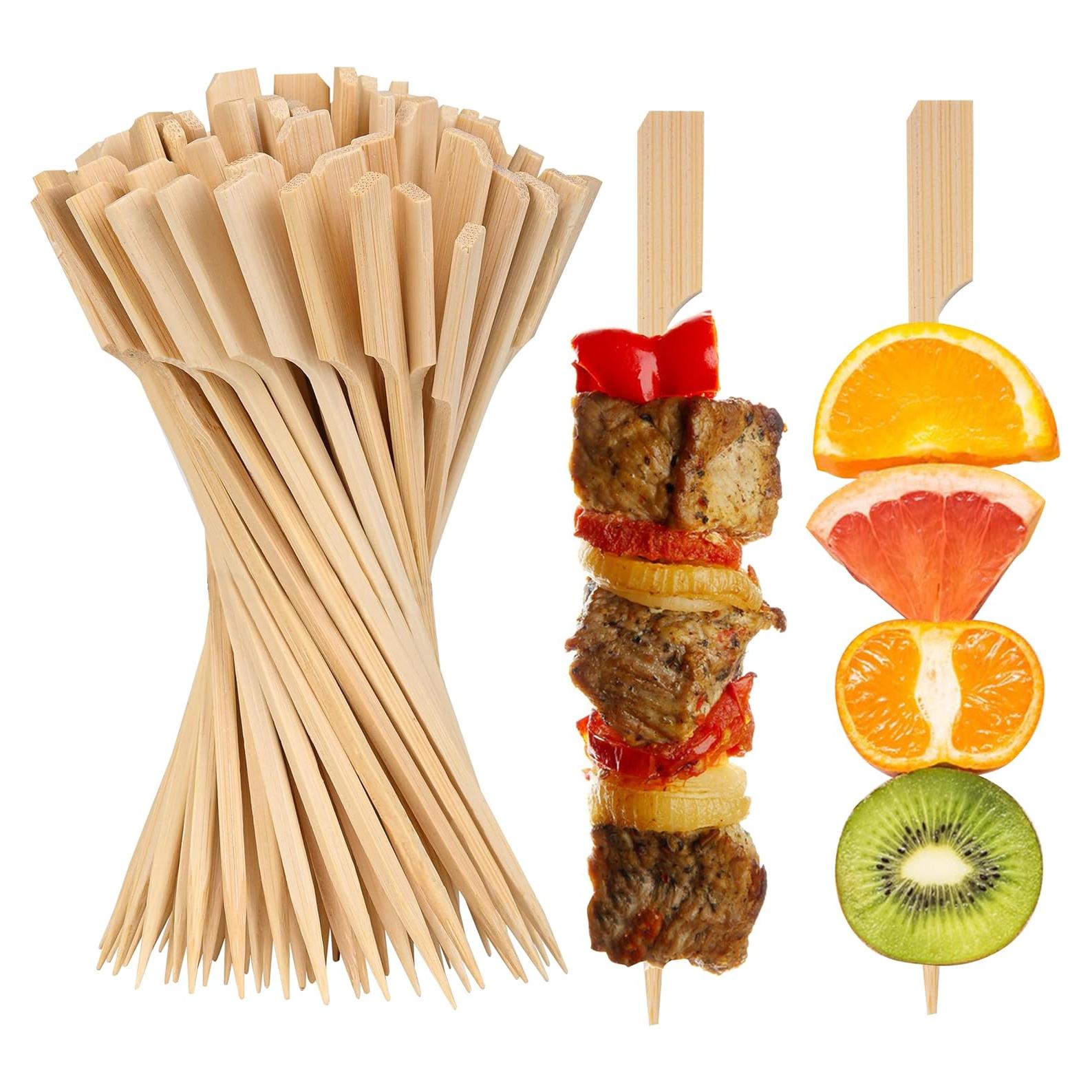 Brochetas de Bambú GuGen 11.94 cm 400 PCS para Aperitivos