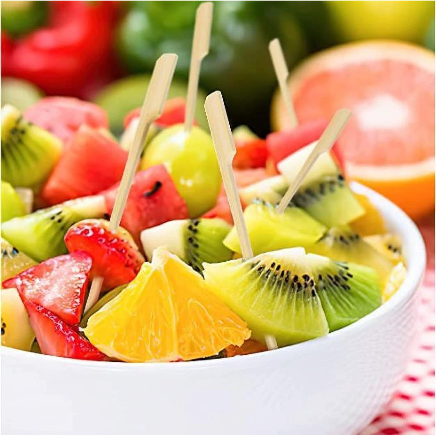 Brochetas de Bambú GuGen 11.94 cm 400 PCS para Aperitivos