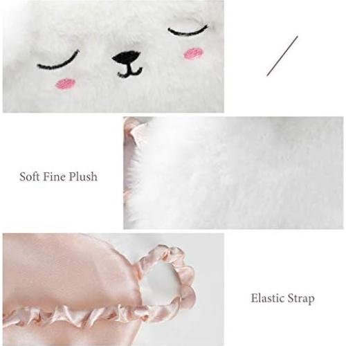 Paquete de 2 Máscaras de Sueño de Peluche Ayygiftideas