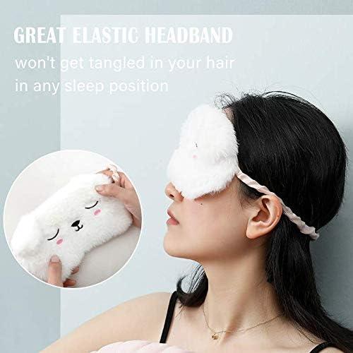 Paquete de 2 Máscaras de Sueño de Peluche Ayygiftideas