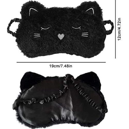 Paquete de 2 Máscaras de Sueño de Peluche Ayygiftideas