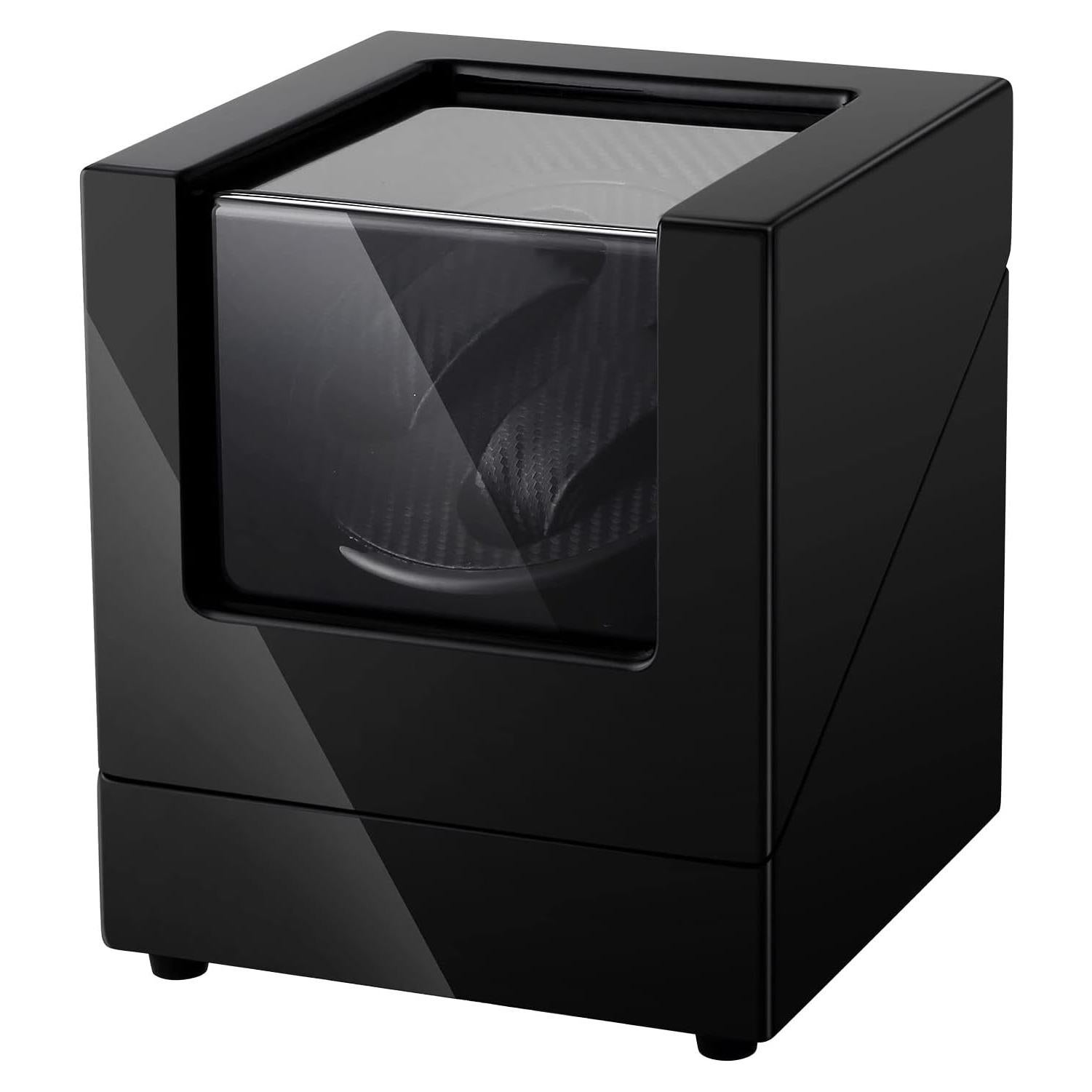 Enrollador de Reloj Uten Doble Automático Negro de Lujo