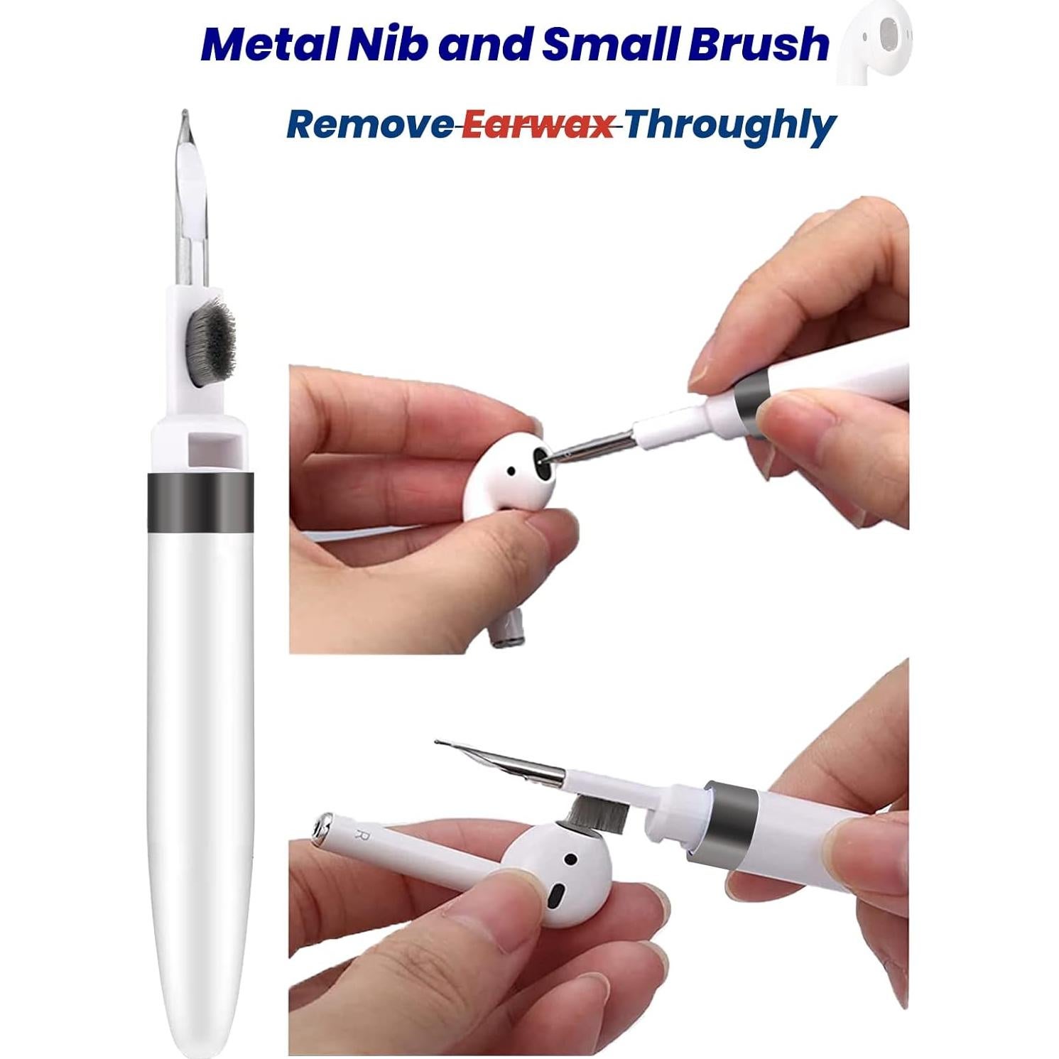 Kit de Limpieza 4 en 1 AHERO para AirPods y Teclados - Negro