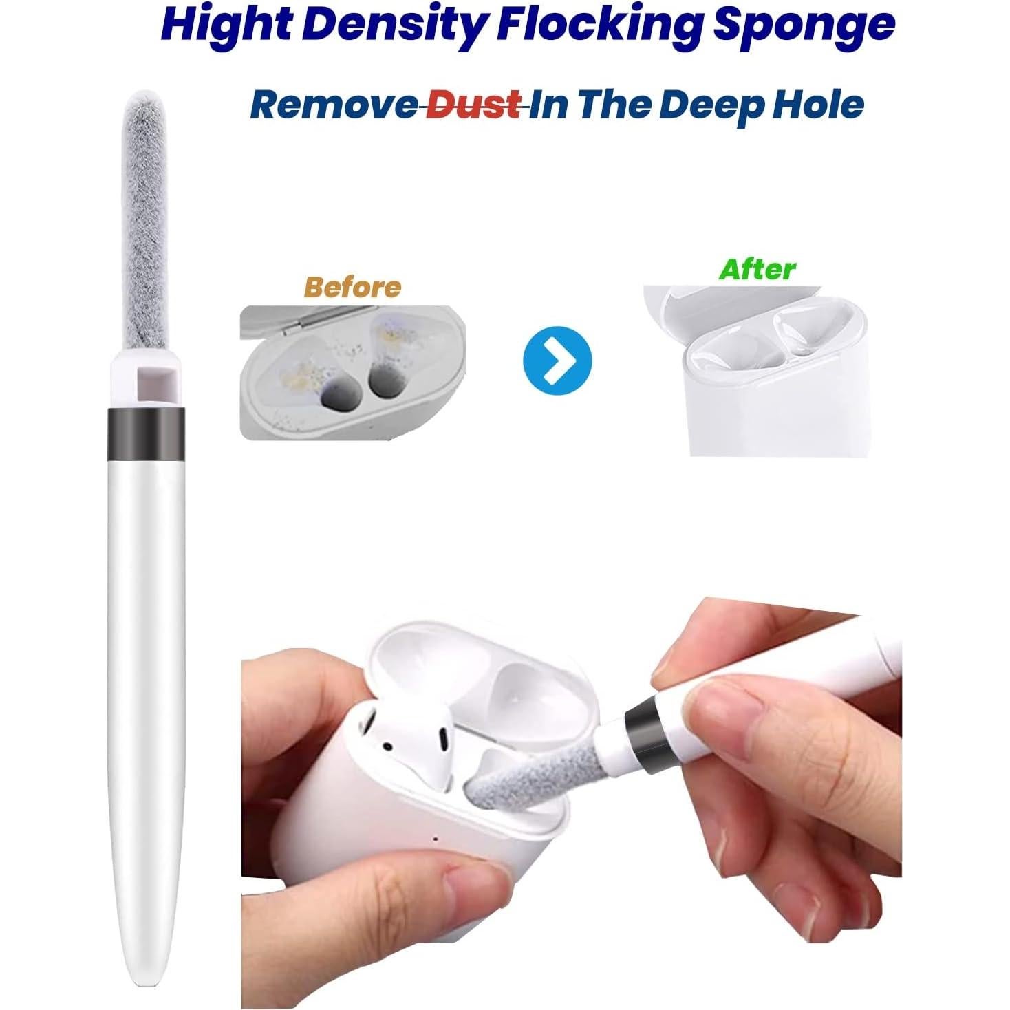 Kit de Limpieza 4 en 1 AHERO para AirPods y Teclados - Negro