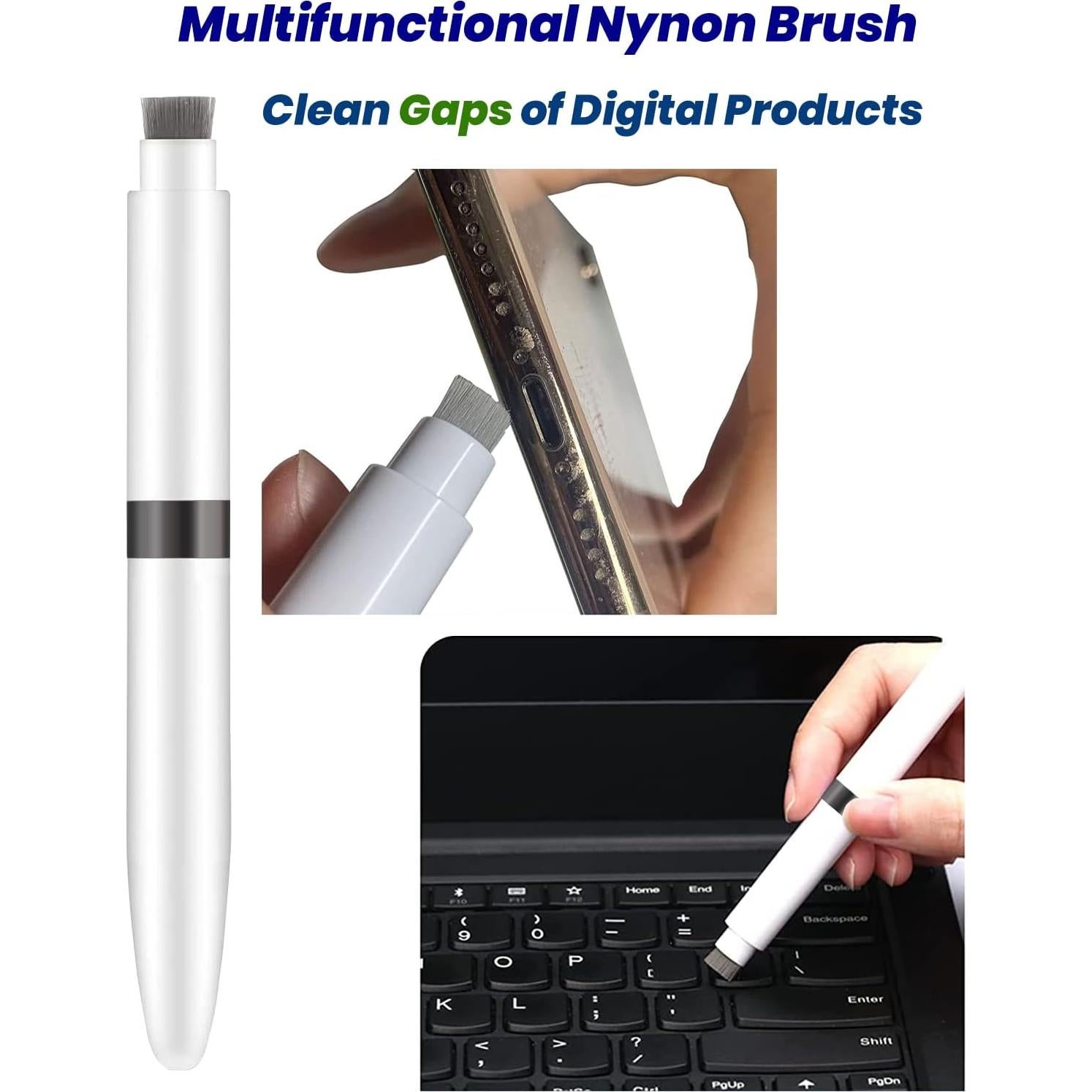 Kit de Limpieza 4 en 1 AHERO para AirPods y Teclados - Negro