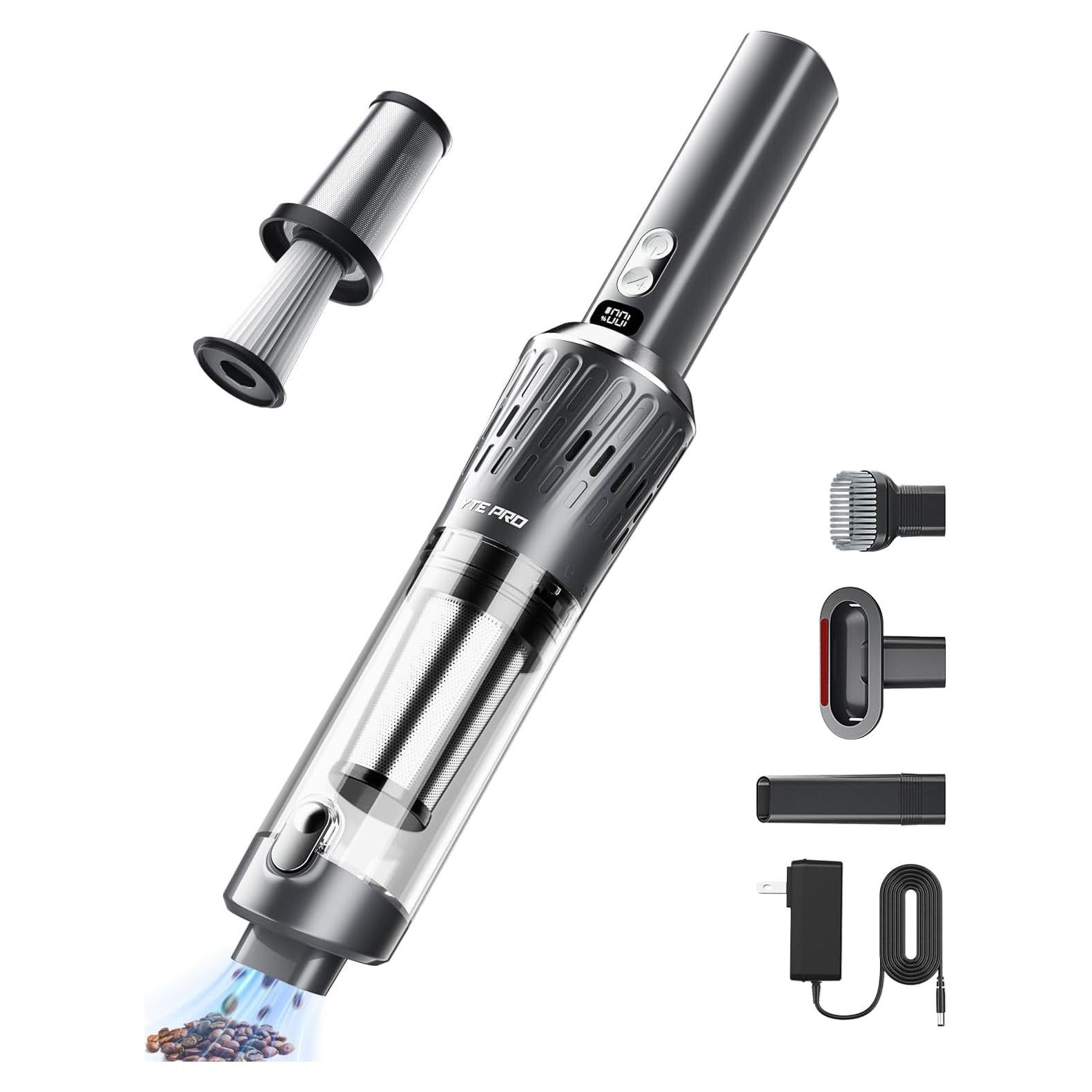 Aspiradora de Mano Inalámbrica YTE PRO VC-D17B1 25000Pa Plata