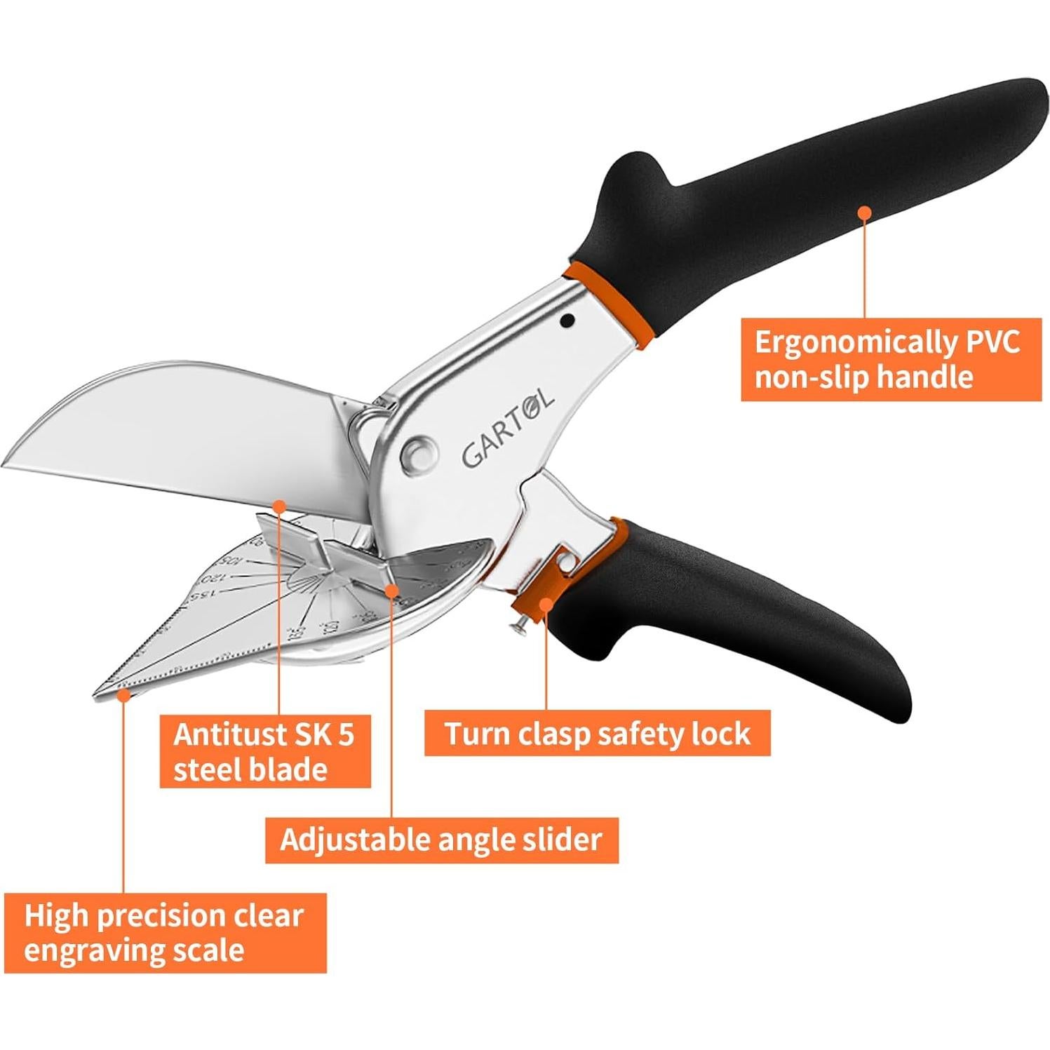 Tijeras Multifuncionales GARTOL HD-3101 para Corte de Molduras