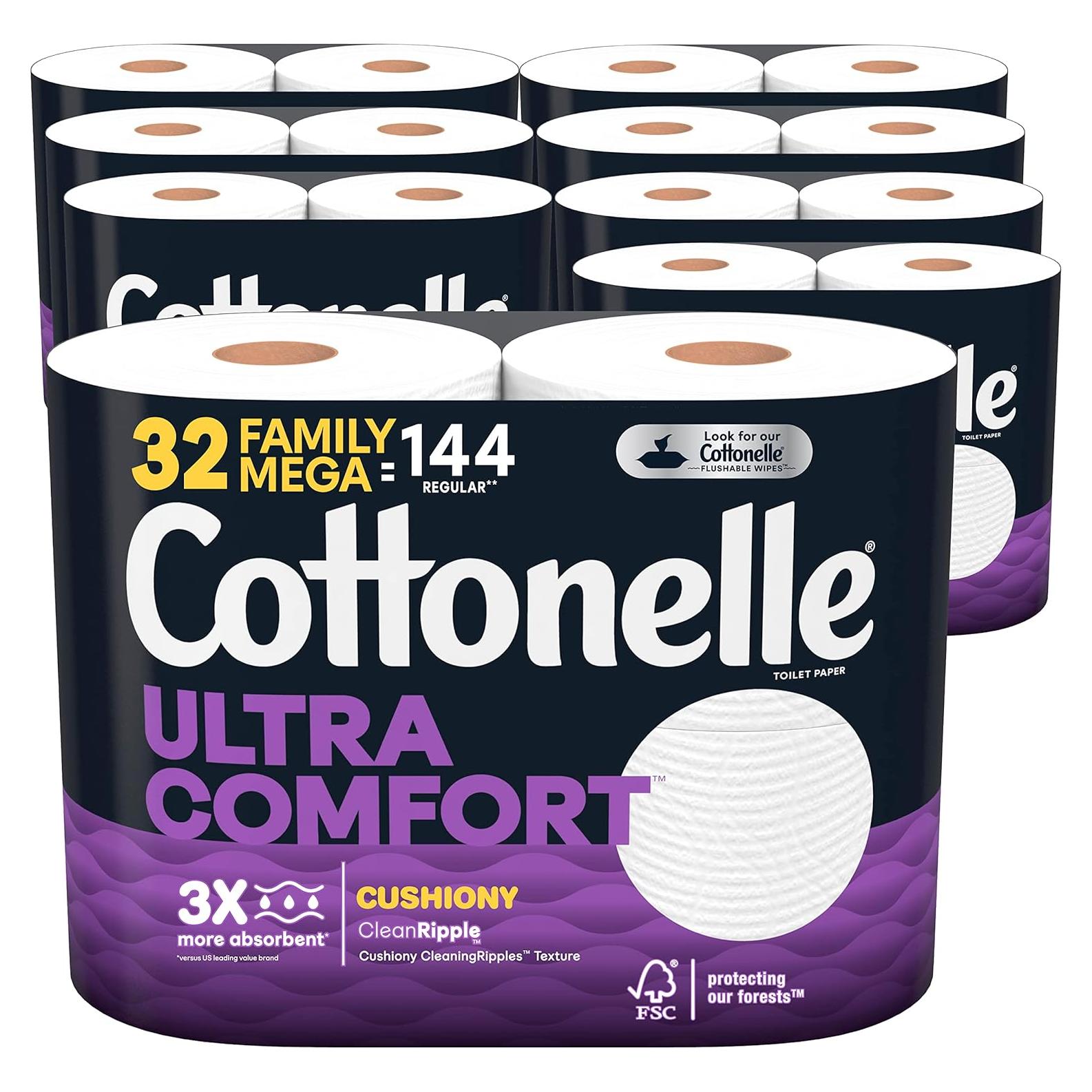 Papel Higiénico Cottonelle Ultra Comfort 32 Rollos 2 Capas