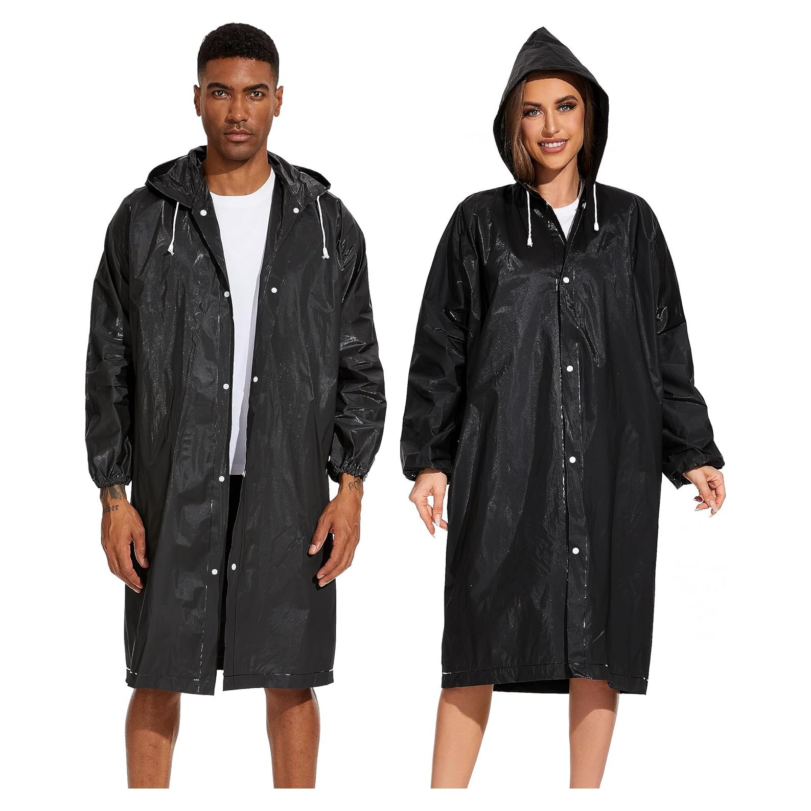 Ponchos de Lluvia Reutilizables Offitecture - 2 Piezas Impermeables