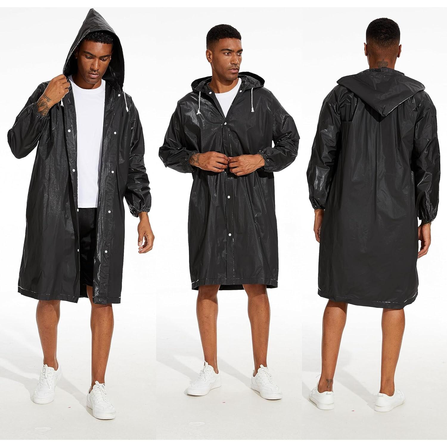 Ponchos de Lluvia Reutilizables Offitecture - 2 Piezas Impermeables