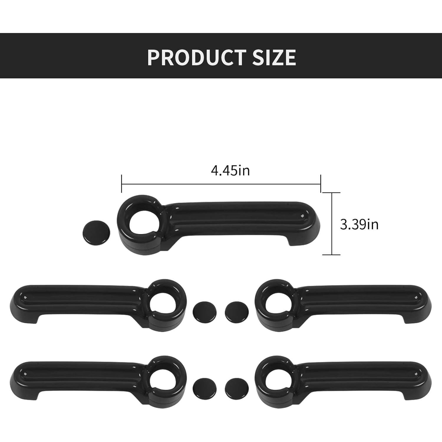 Cubiertas de Manijas de Puerta JeCar para Jeep Wrangler 2007-2017