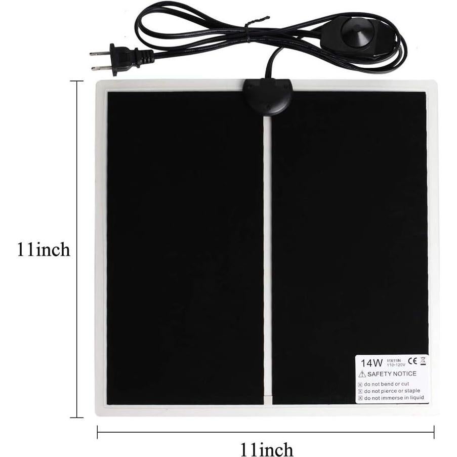 Almohadilla Térmica para Reptiles KABASI 14W 28x28 cm