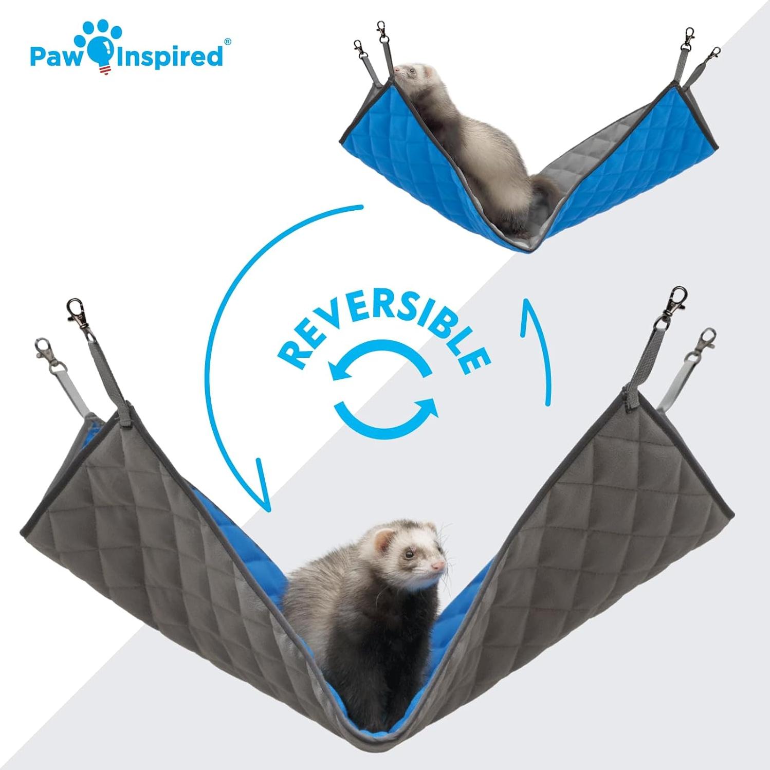 Hamaca Colgante Paw Inspired para Hurones y Mascotas Pequeñas 68.58x41.91cm