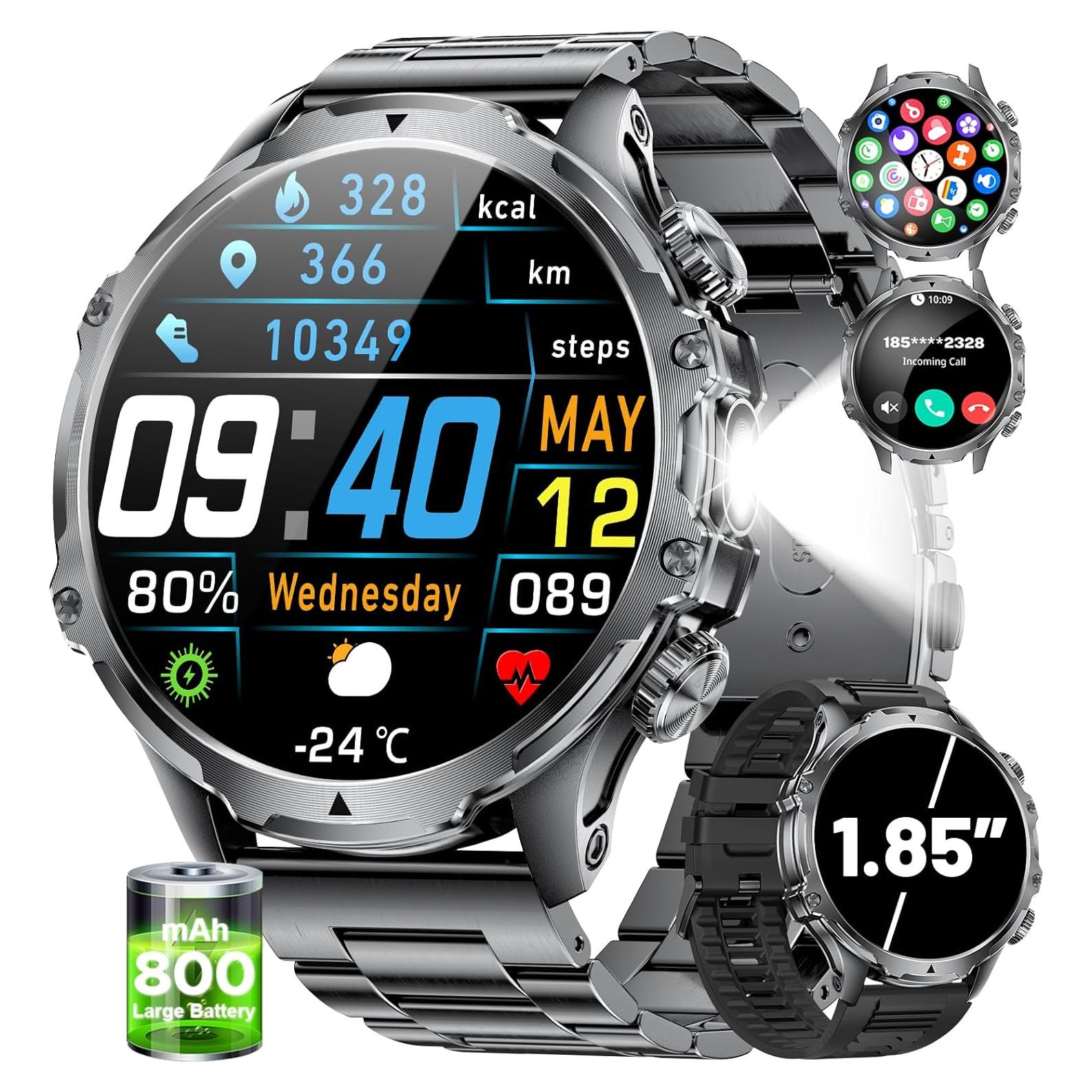 Reloj Inteligente LIGE FV15-A 1.85" HD, 800mAh, Salud y Fitness