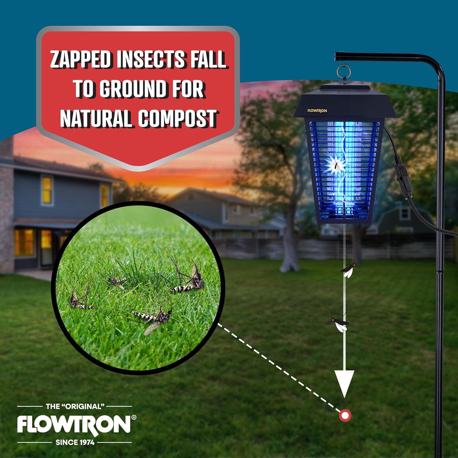 Zapper Eléctrico de Insectos Flowtron BK-80D 80W 1.5 Acres