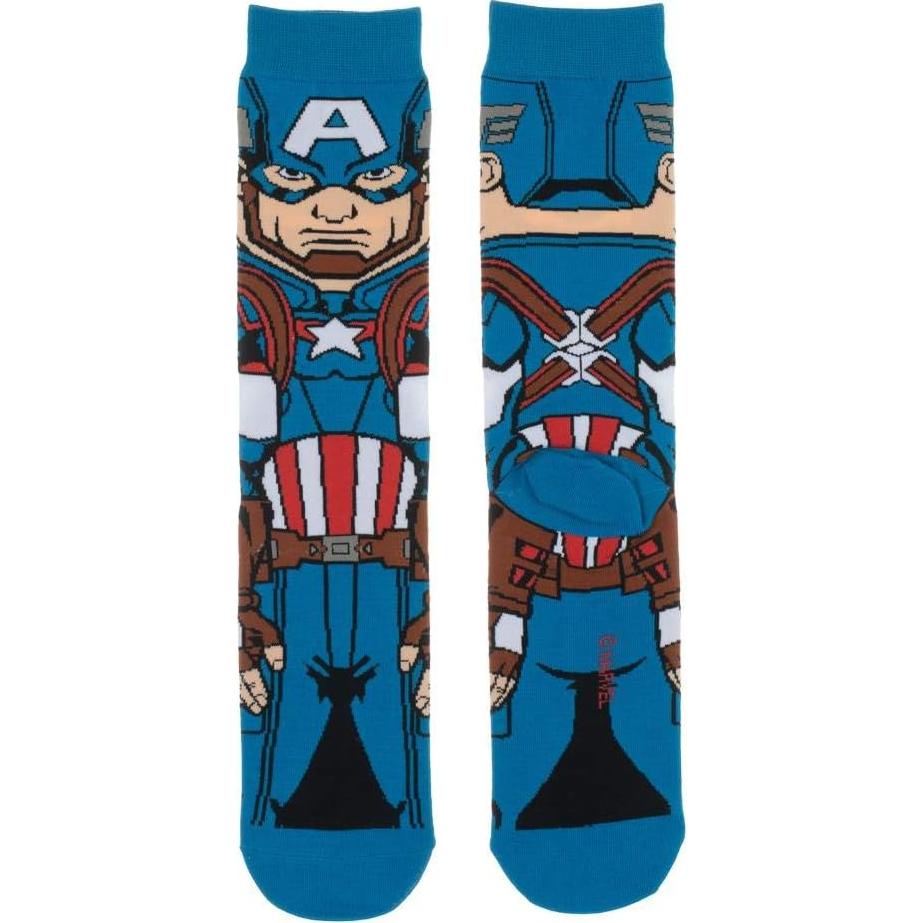 Calcetines Bioworld Marvel Capitán América Adulto 6-12