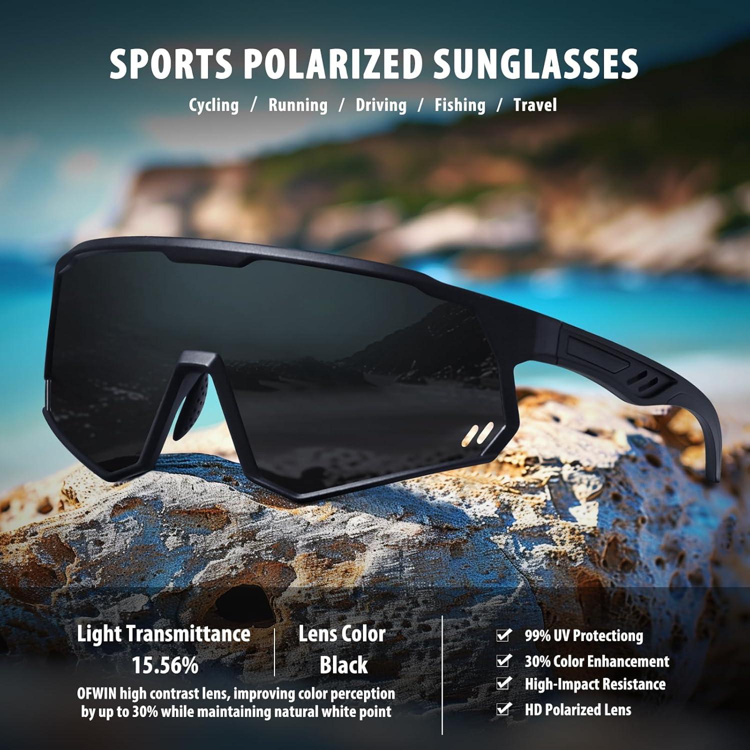 Gafas de Sol Deportivas Polarizadas OFWIN UV400 Unisex