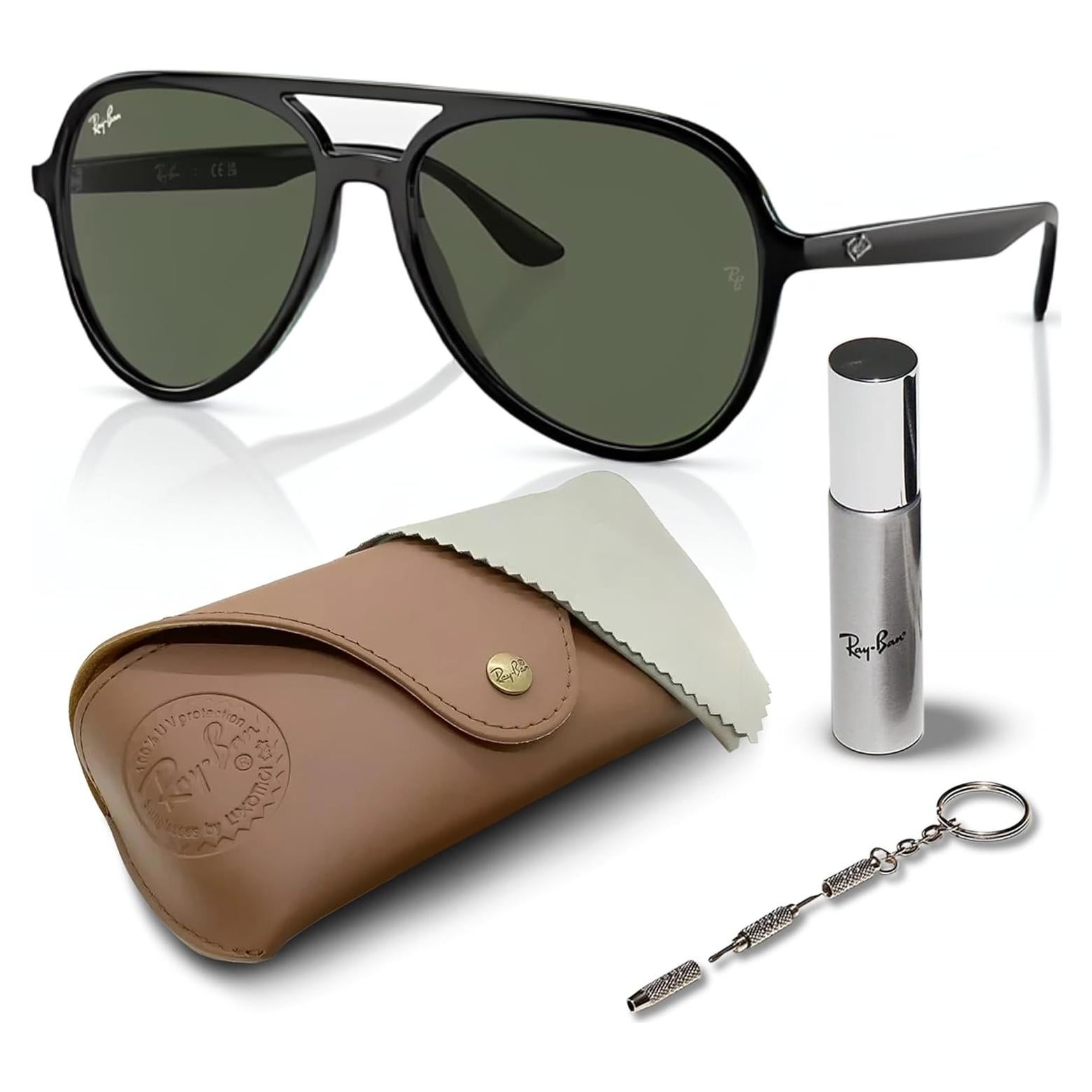 Gafas de sol Ray-Ban RB4376 piloto con lentes UV y accesorios