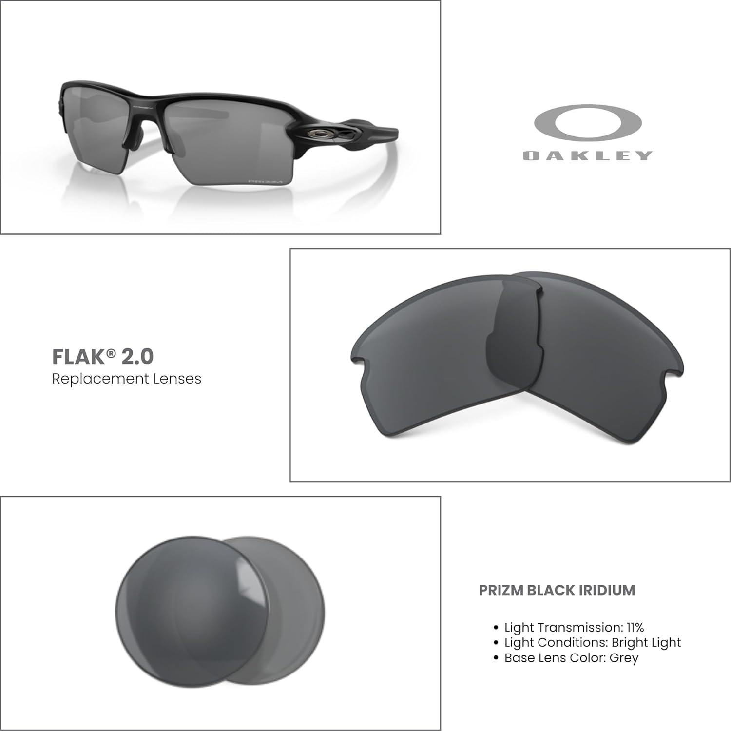 Lentes de Reemplazo Oakley Flak 2.0 OO9295 + Kit de Cuidado