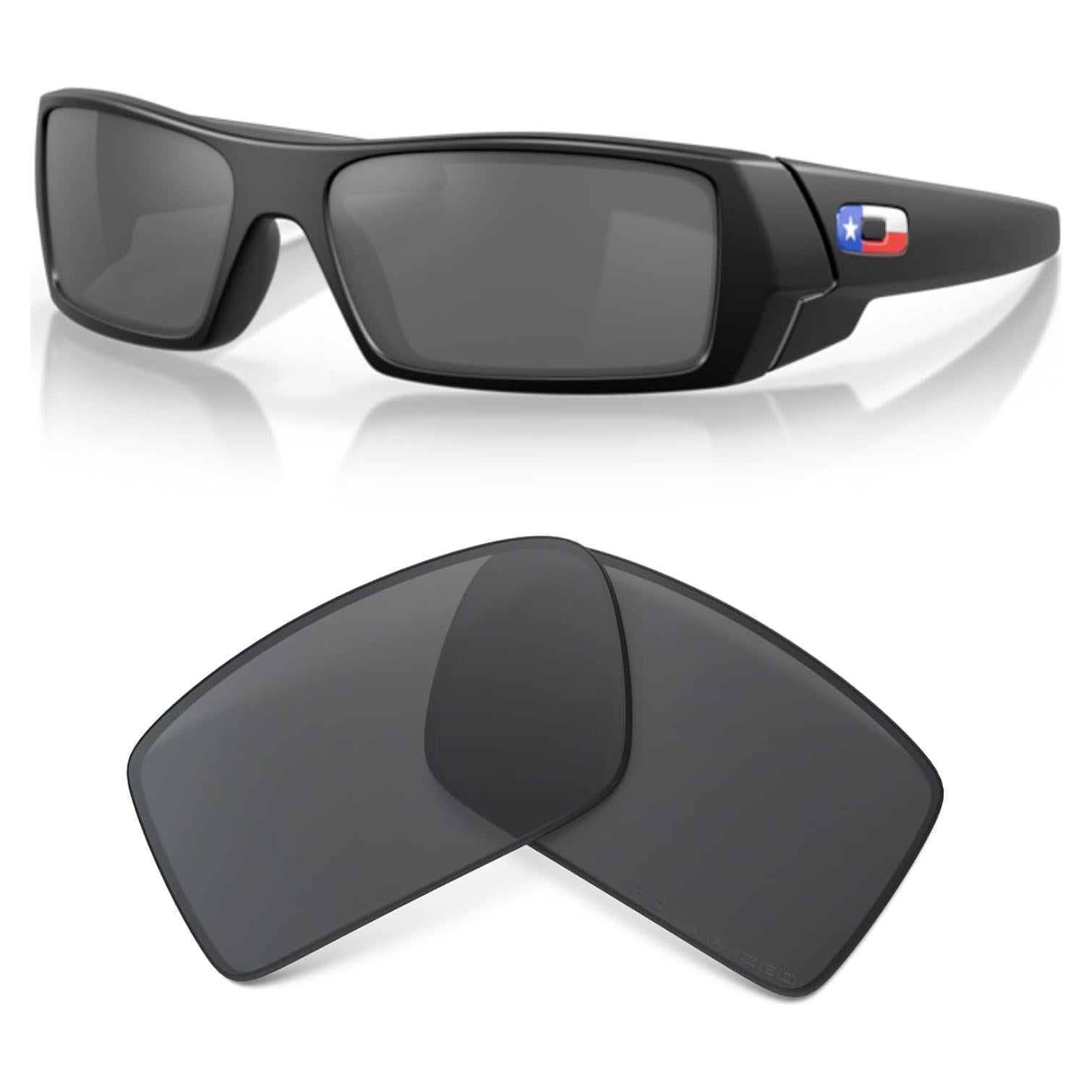 Lentes de Reemplazo Oakley Gascan OO9014 Iridium Negro + Kit