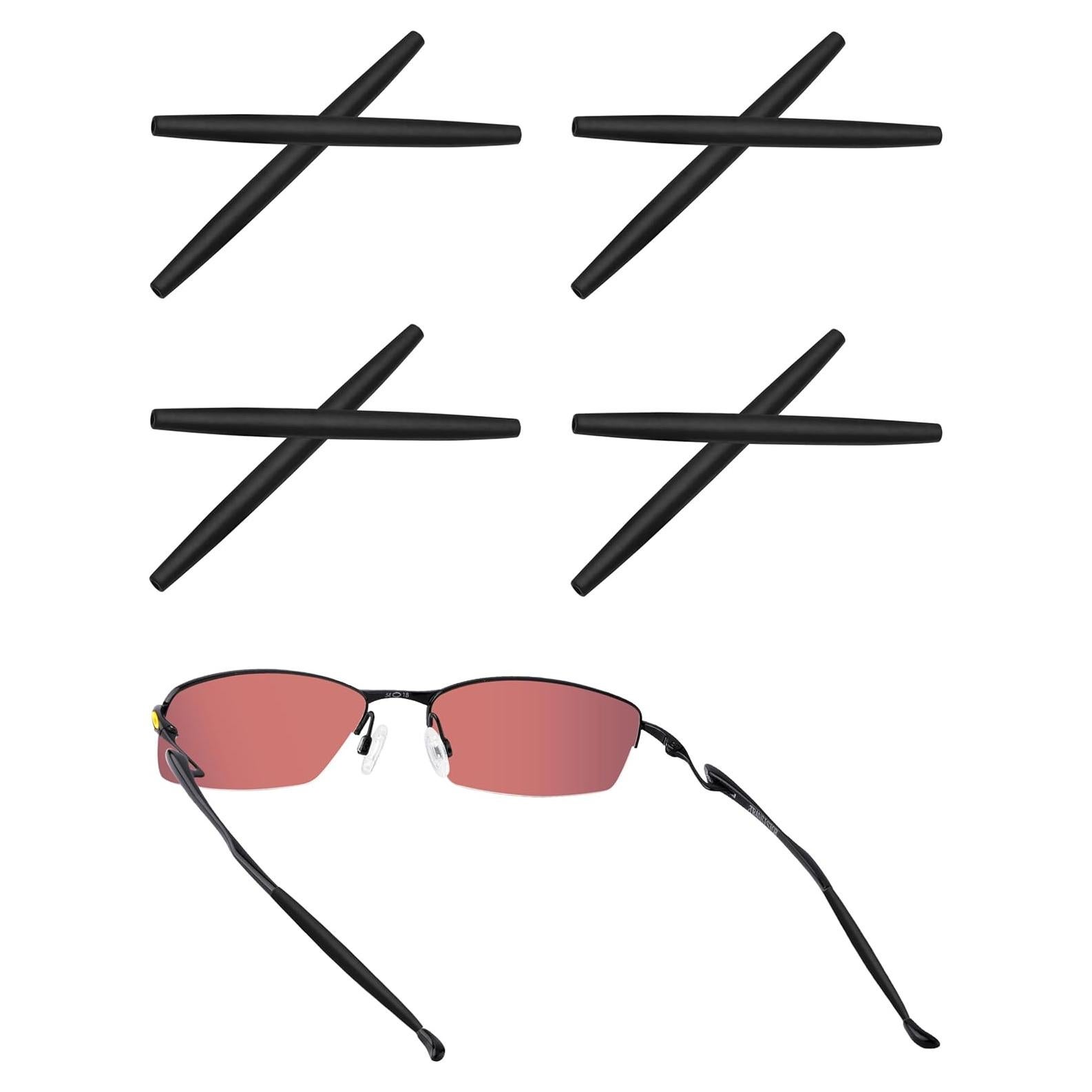 Calcetines de Silicona Acefrog para Gafas Oakley - 4 Pares Negros