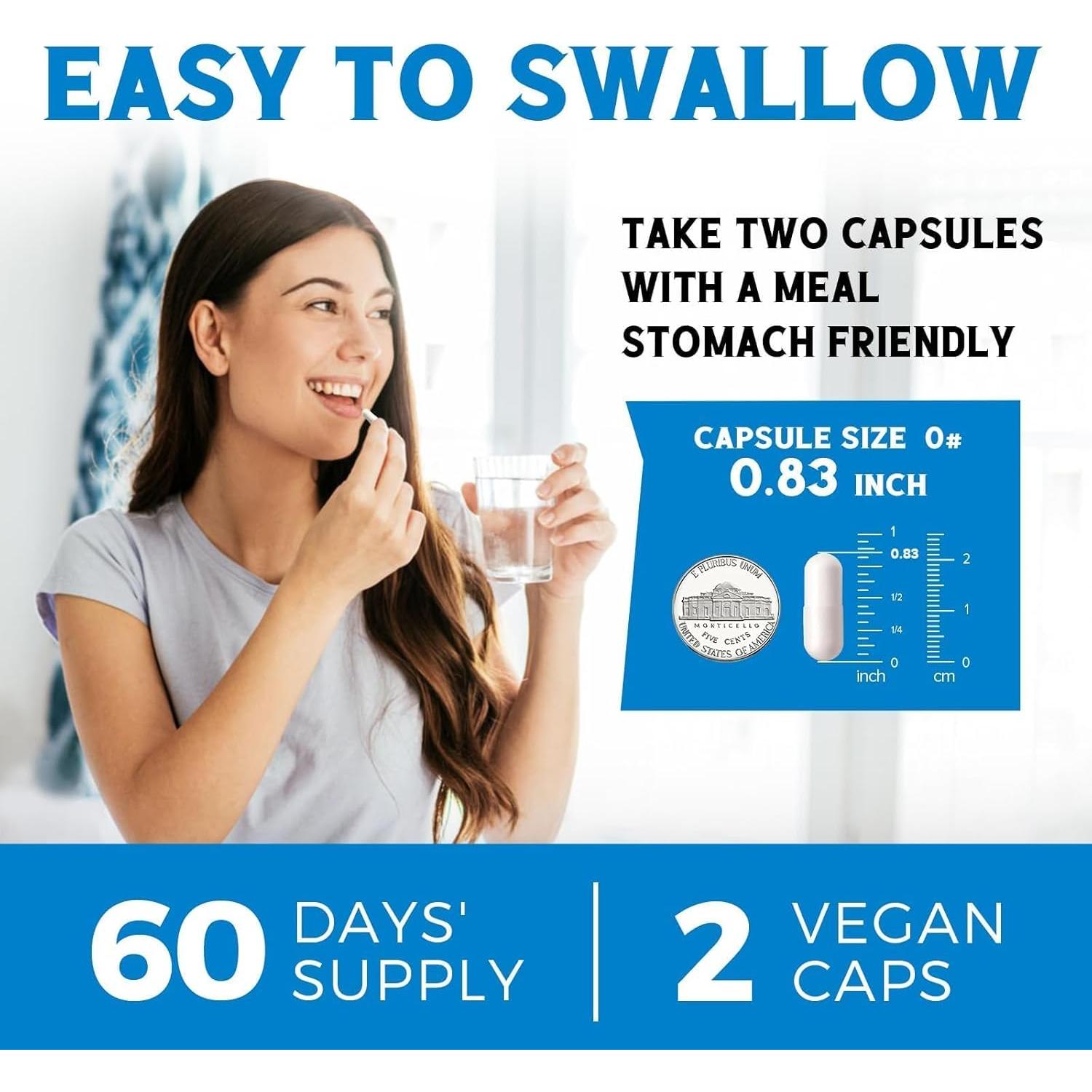 Suplemento de Magnesio 6 en 1 Vitalibre 120 Cápsulas Veganas